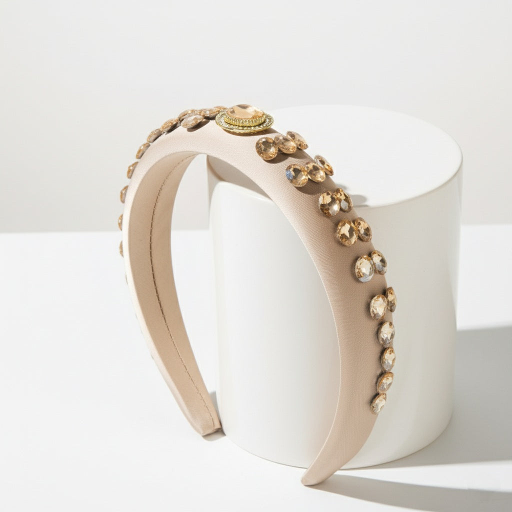 Matu stīpiņa "Kristālu lietus" bēša