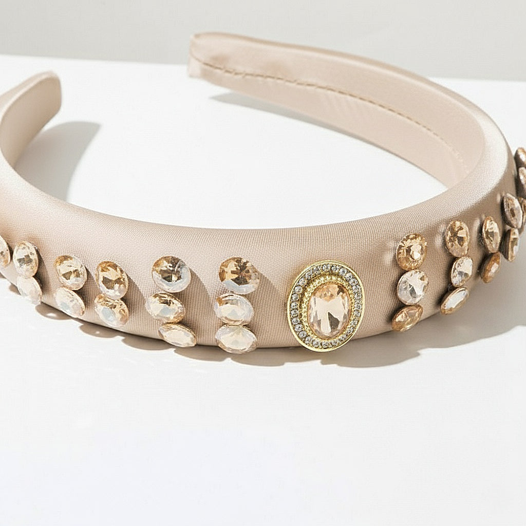 Matu stīpiņa "Kristālu lietus" bēša