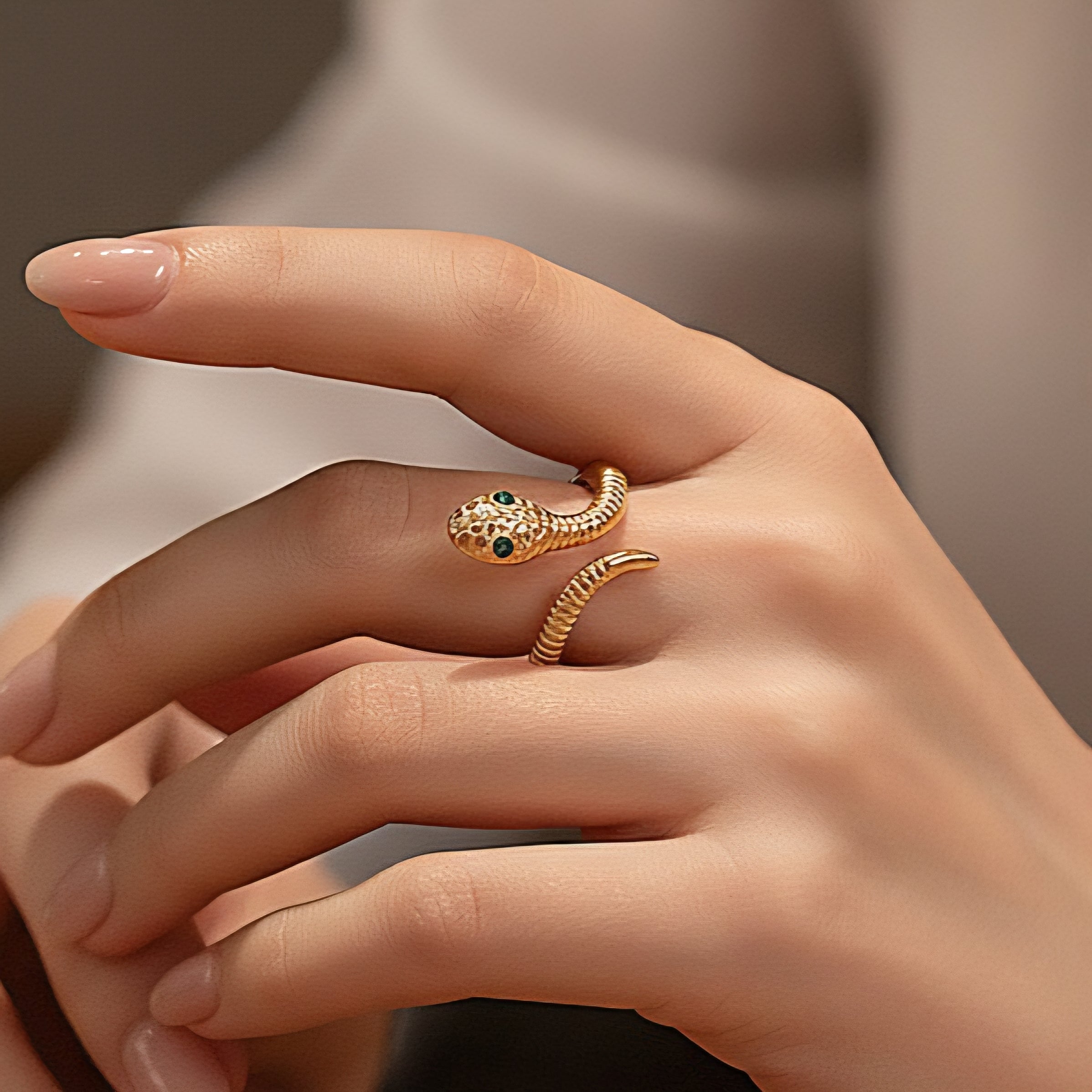 Gredzens "Girls little best friend čūska"