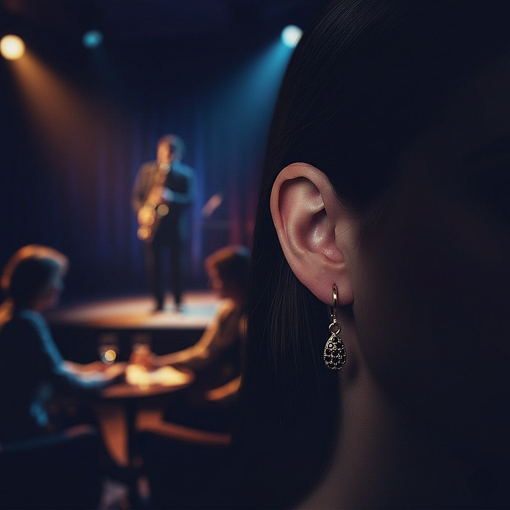 Auskari "Melnā lāsīte"