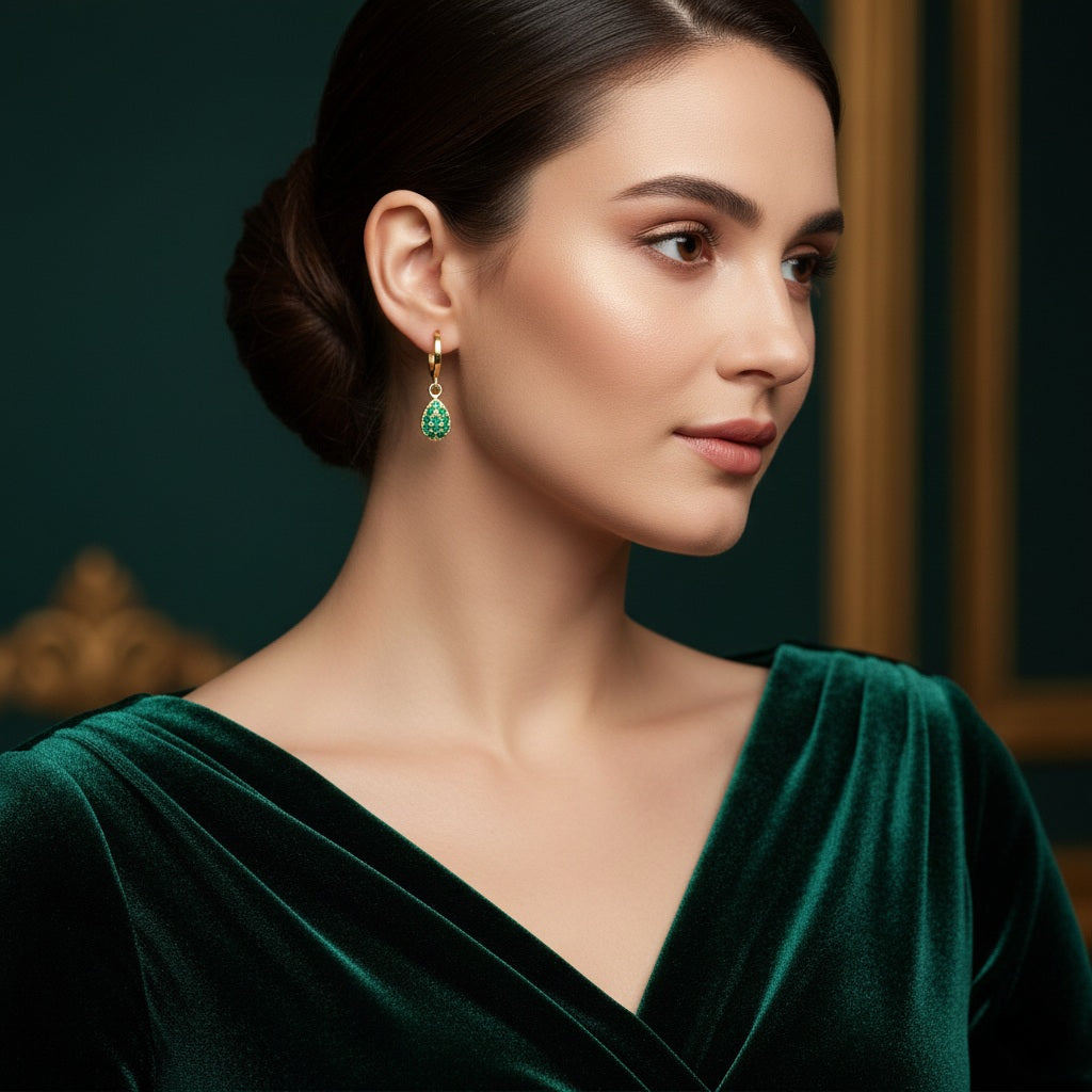 Auskari "Zaļā lāsīte"