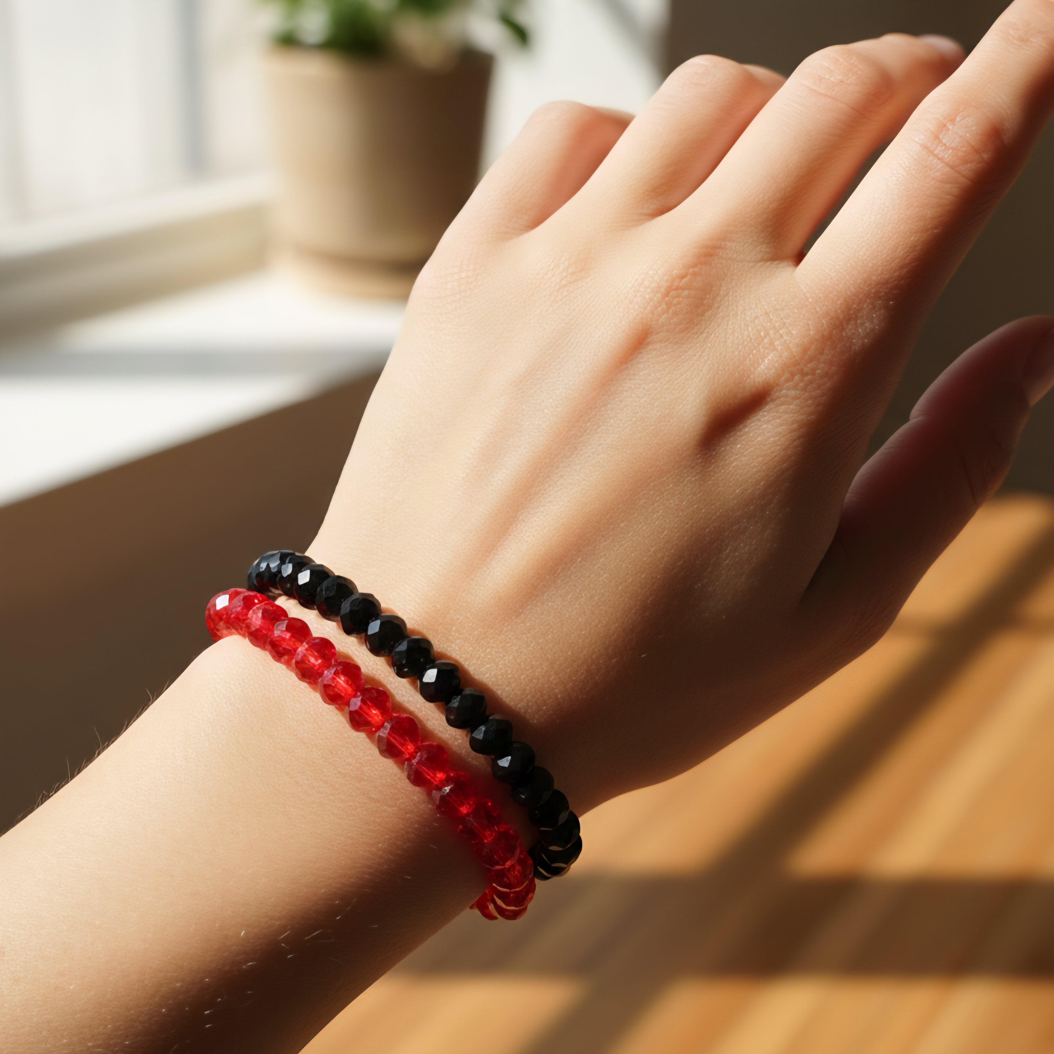 Rokassprādzes komplekts "Stikla pērles"