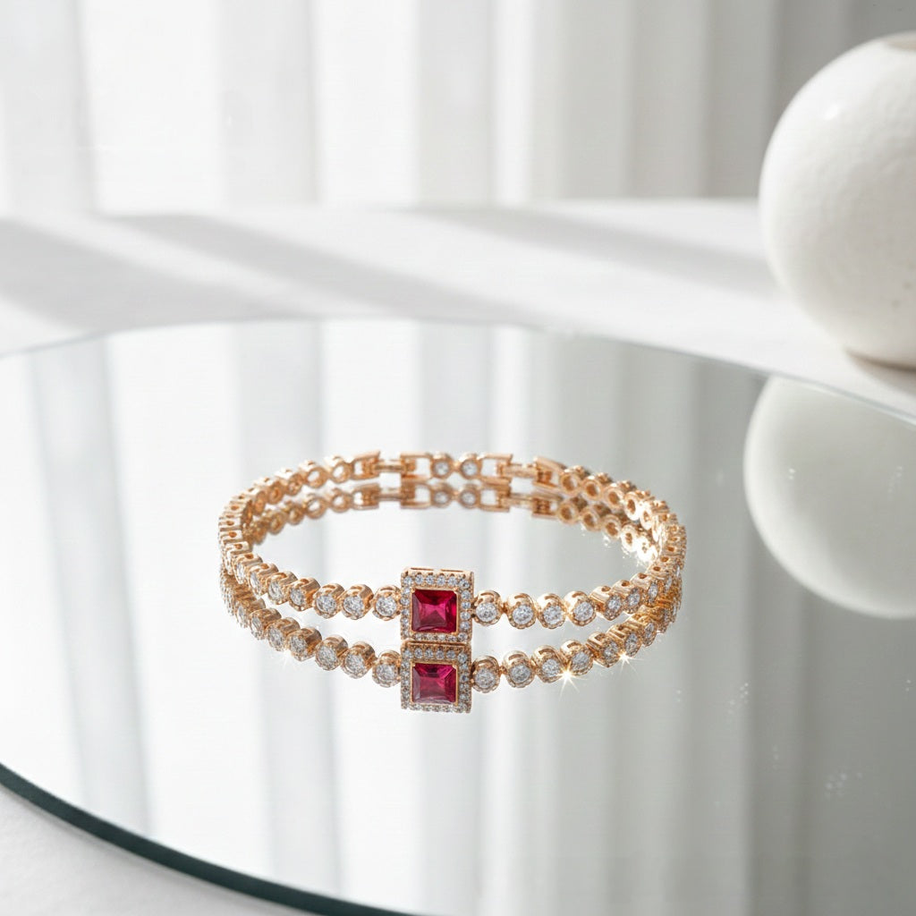 Rokassprādze "Kvadrāta kristāls"