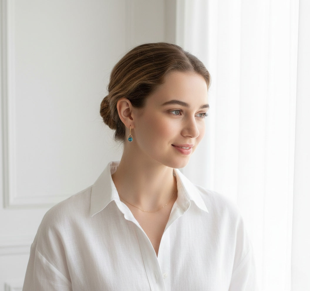 Auskari "Gaiši zilā lāsīte"