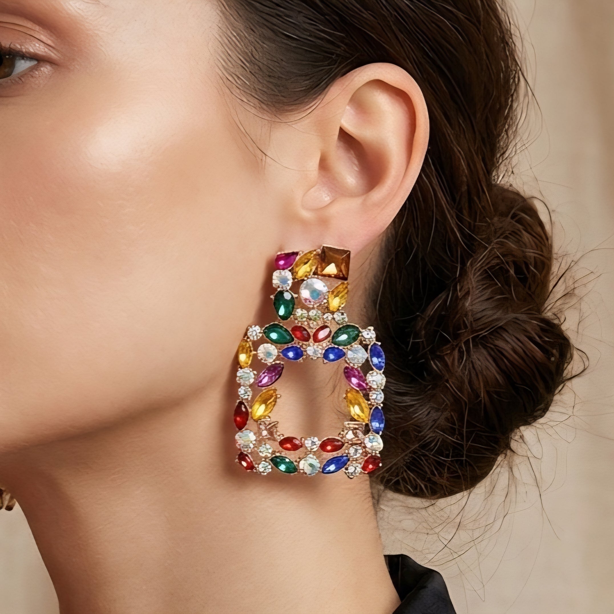 Auskari "Moderni" krāsaini