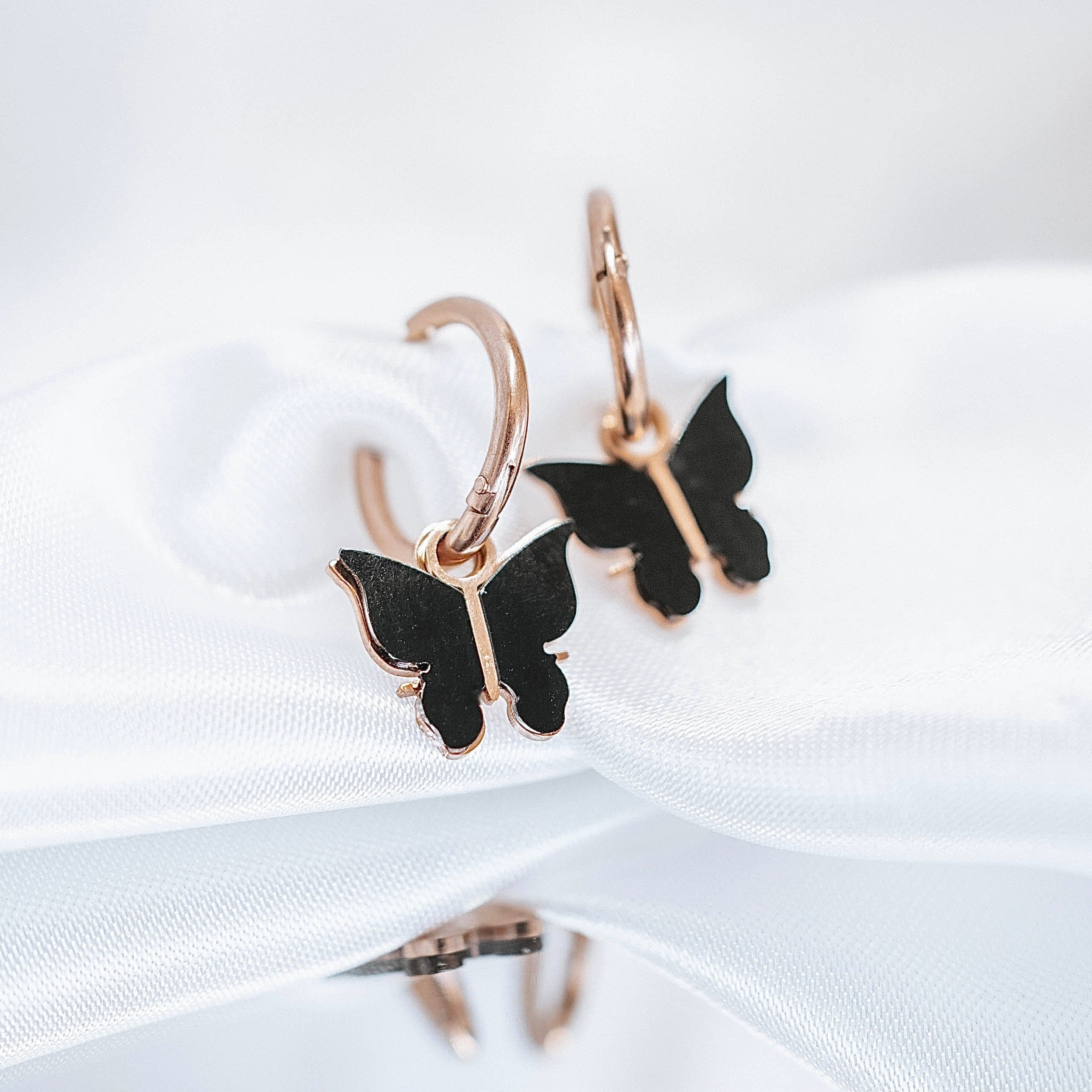 Auskari "Black butterfly"