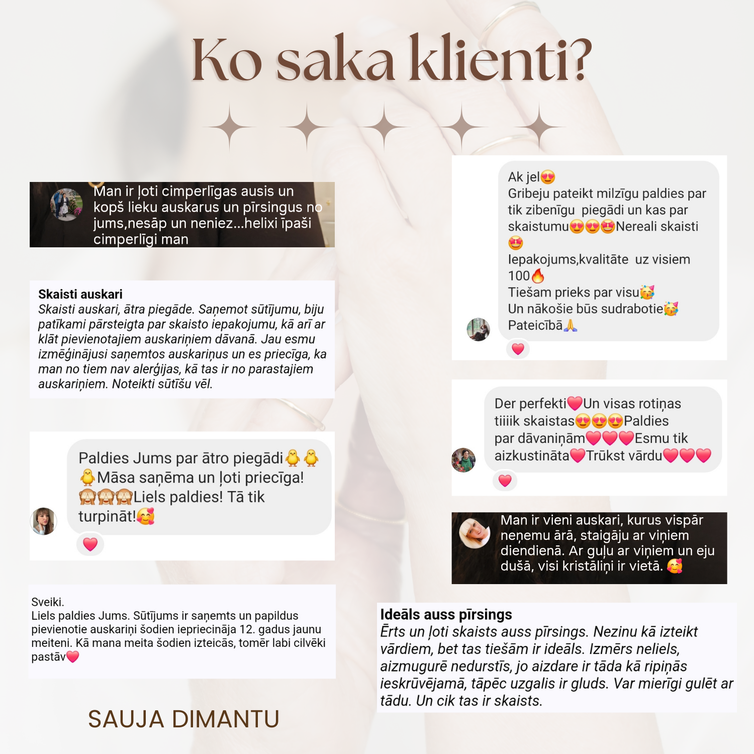 Rotu komplekts klasiskais Clover melns vai balts/arī atsevišķi