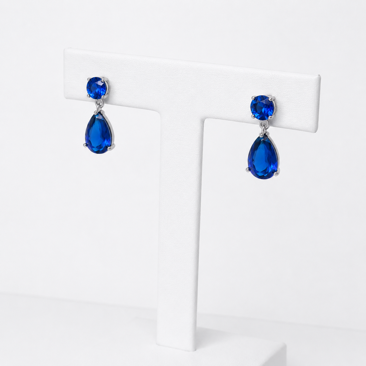 Auskari Dark Blue Droplet