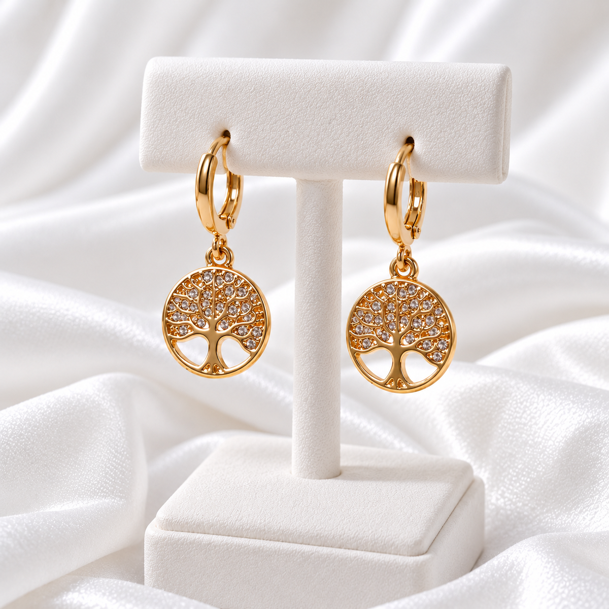 Earrings Wooden Power