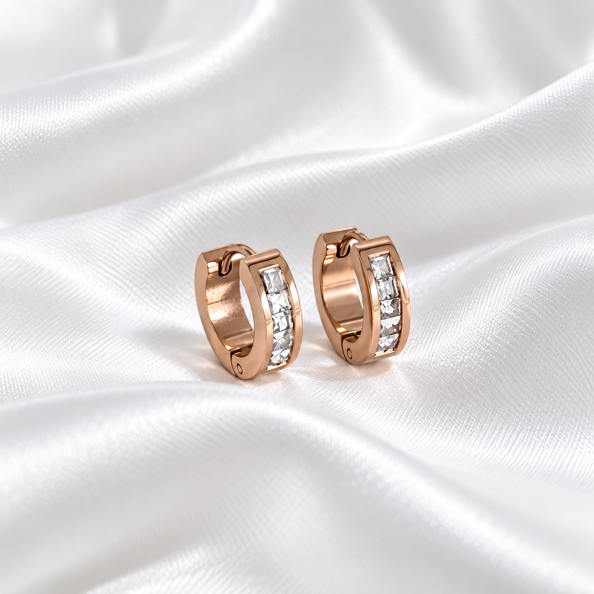Crystal Roman Numeral Earrings