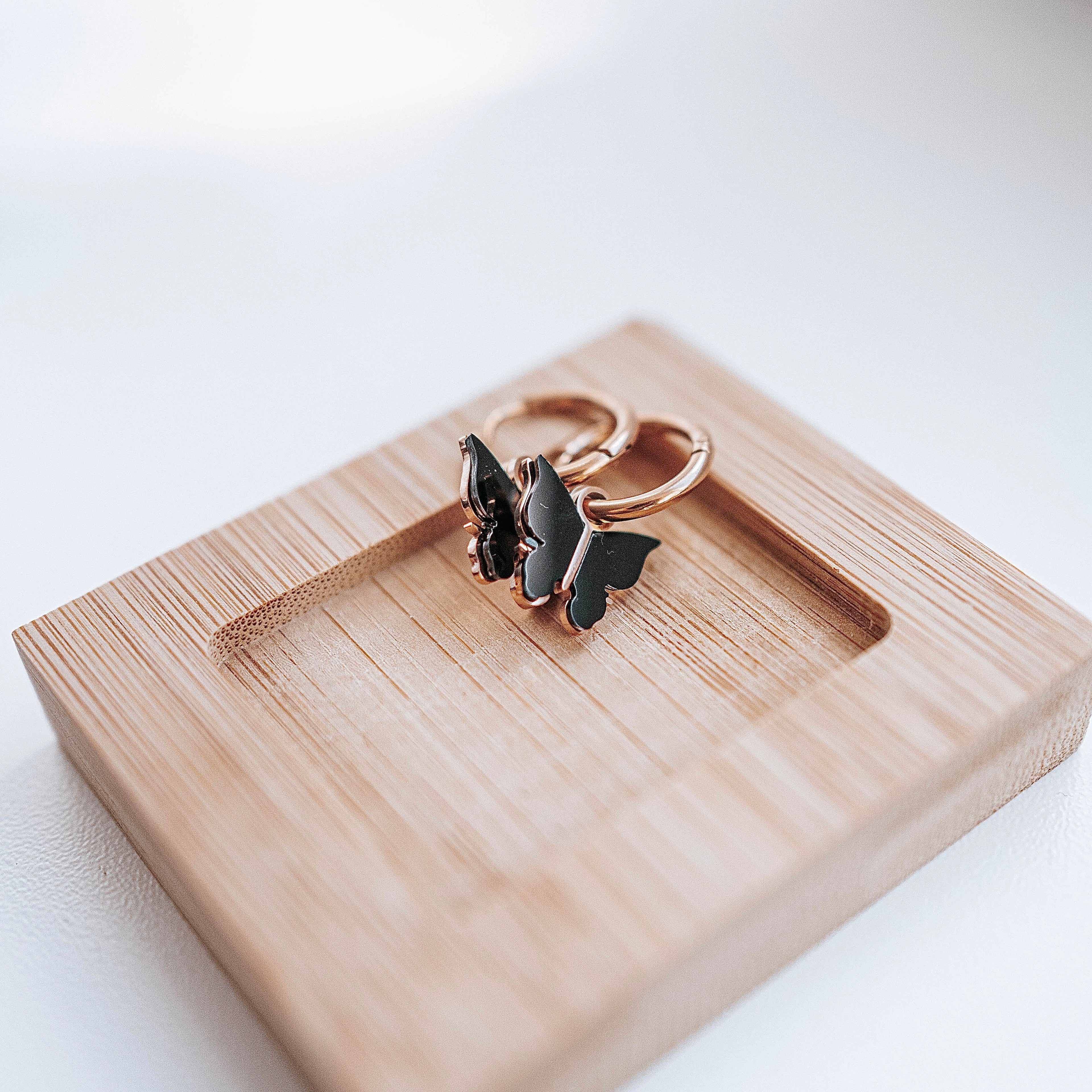 Auskari "Black butterfly"