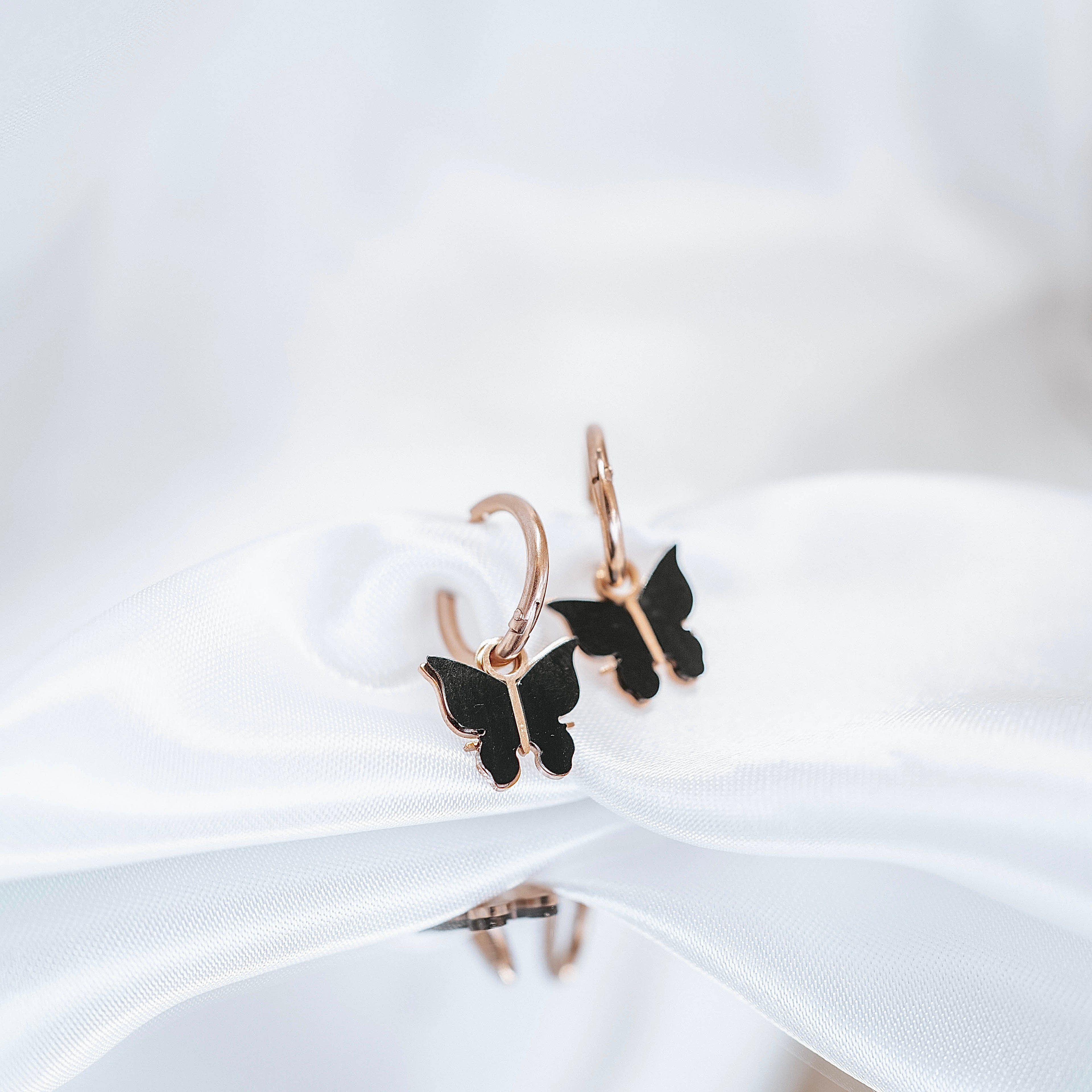 Auskari "Black butterfly"