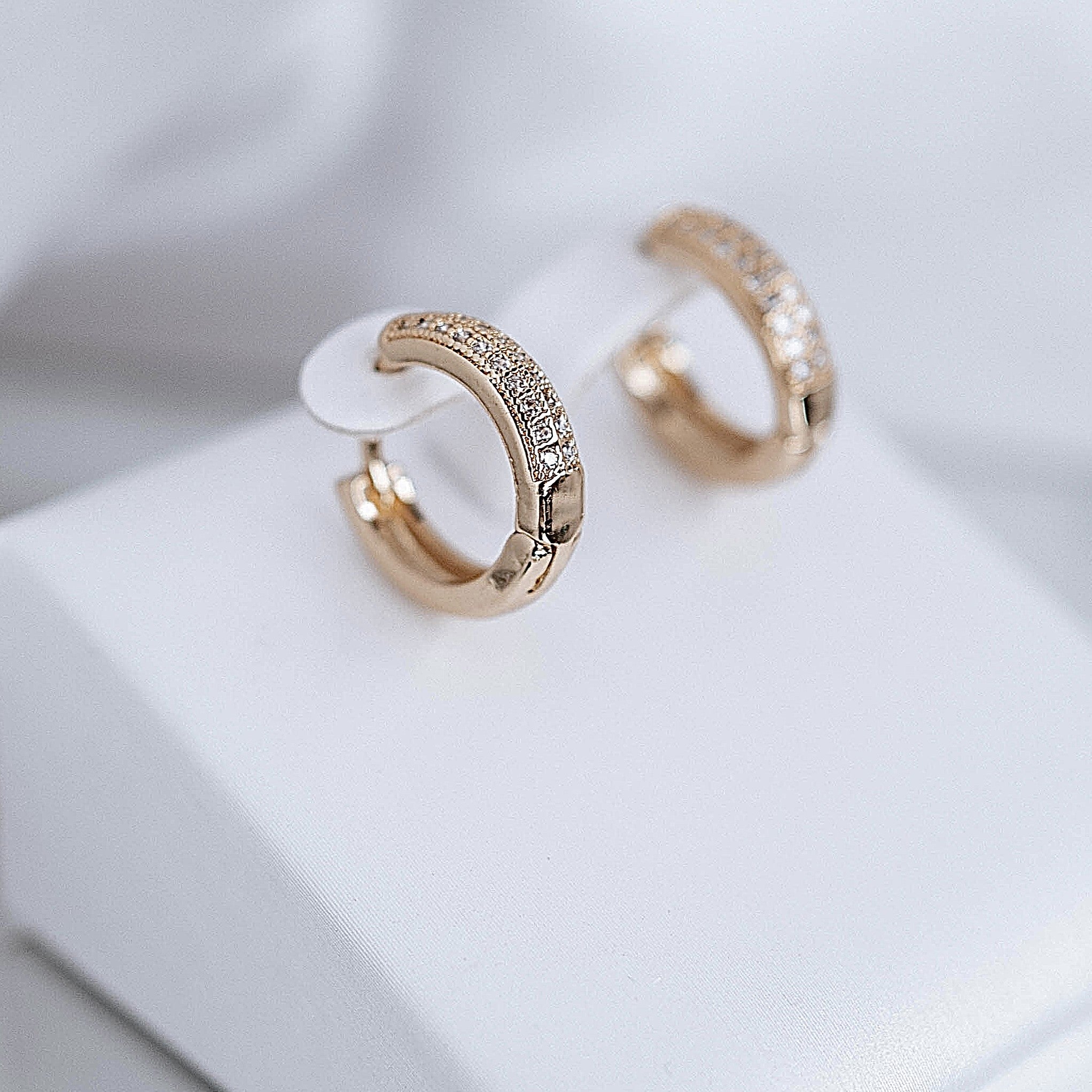 Auskari "Round crystal everyday"