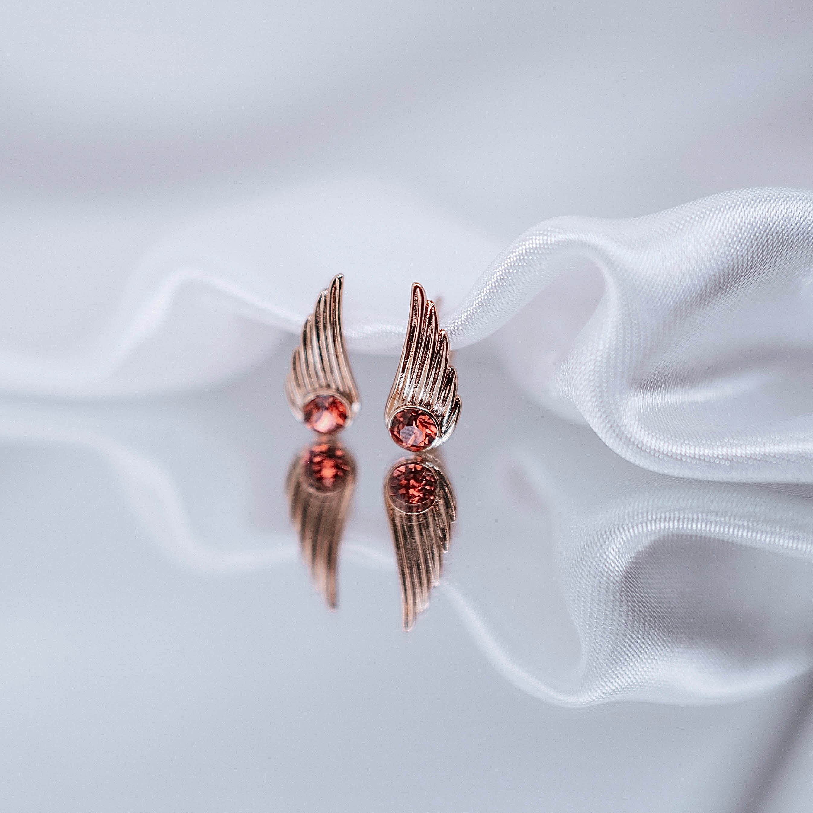 Auskari "Eņģeļa spārniņi - dzidri"