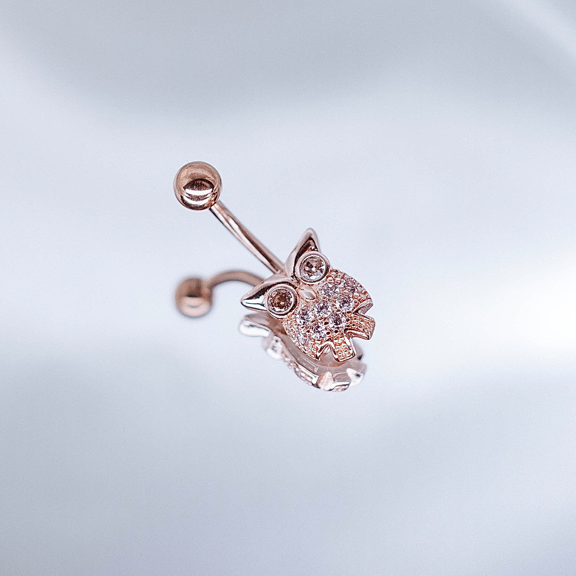 Nabas pīrsings "Sirds, gulbis, zieds vai pūce"