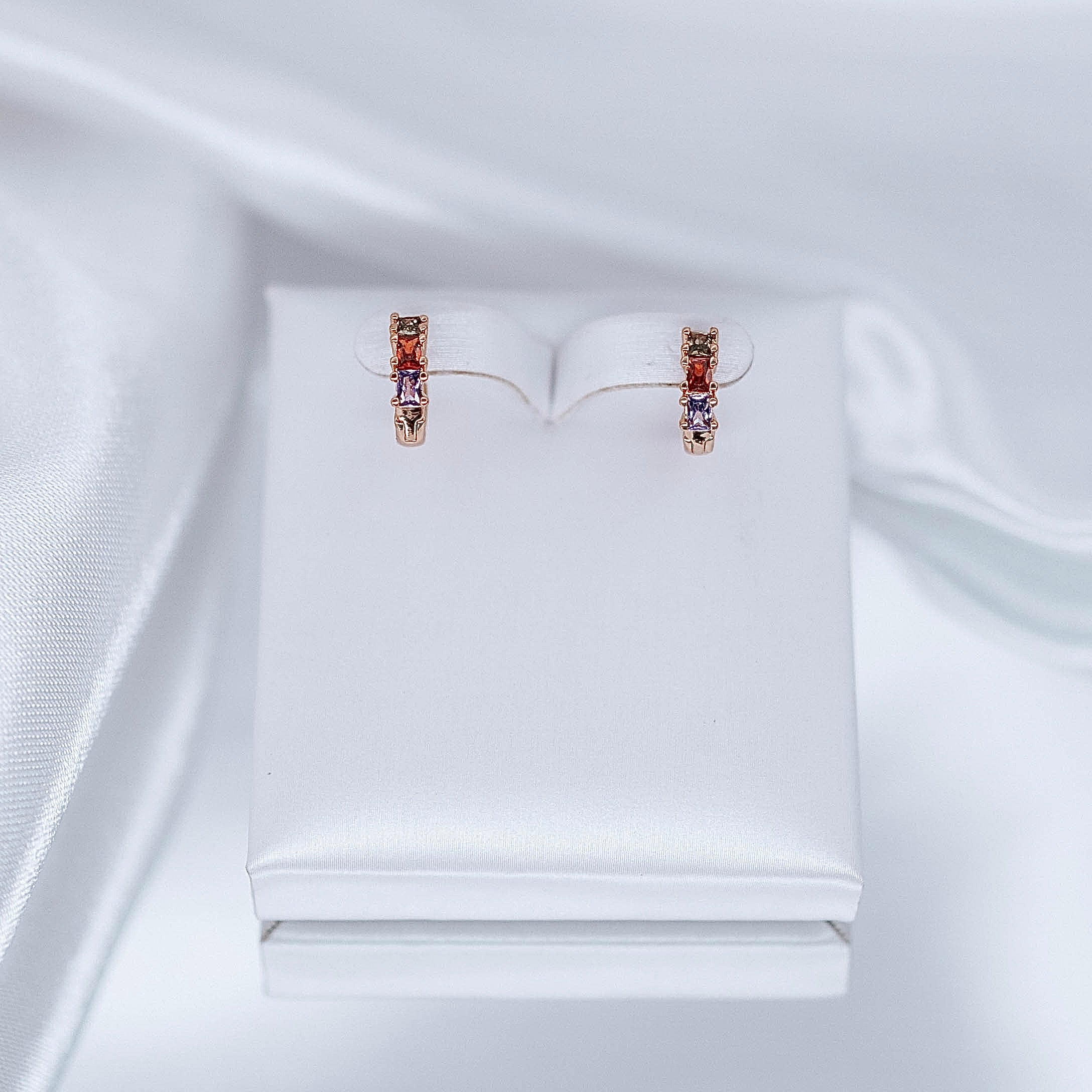 Auskari "Mazie krāsainie riņķīši"