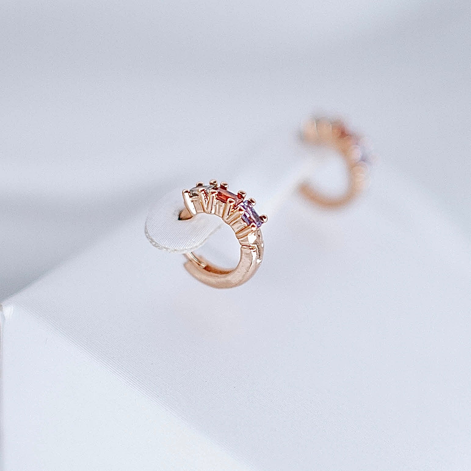 Auskari "Mazie krāsainie riņķīši"