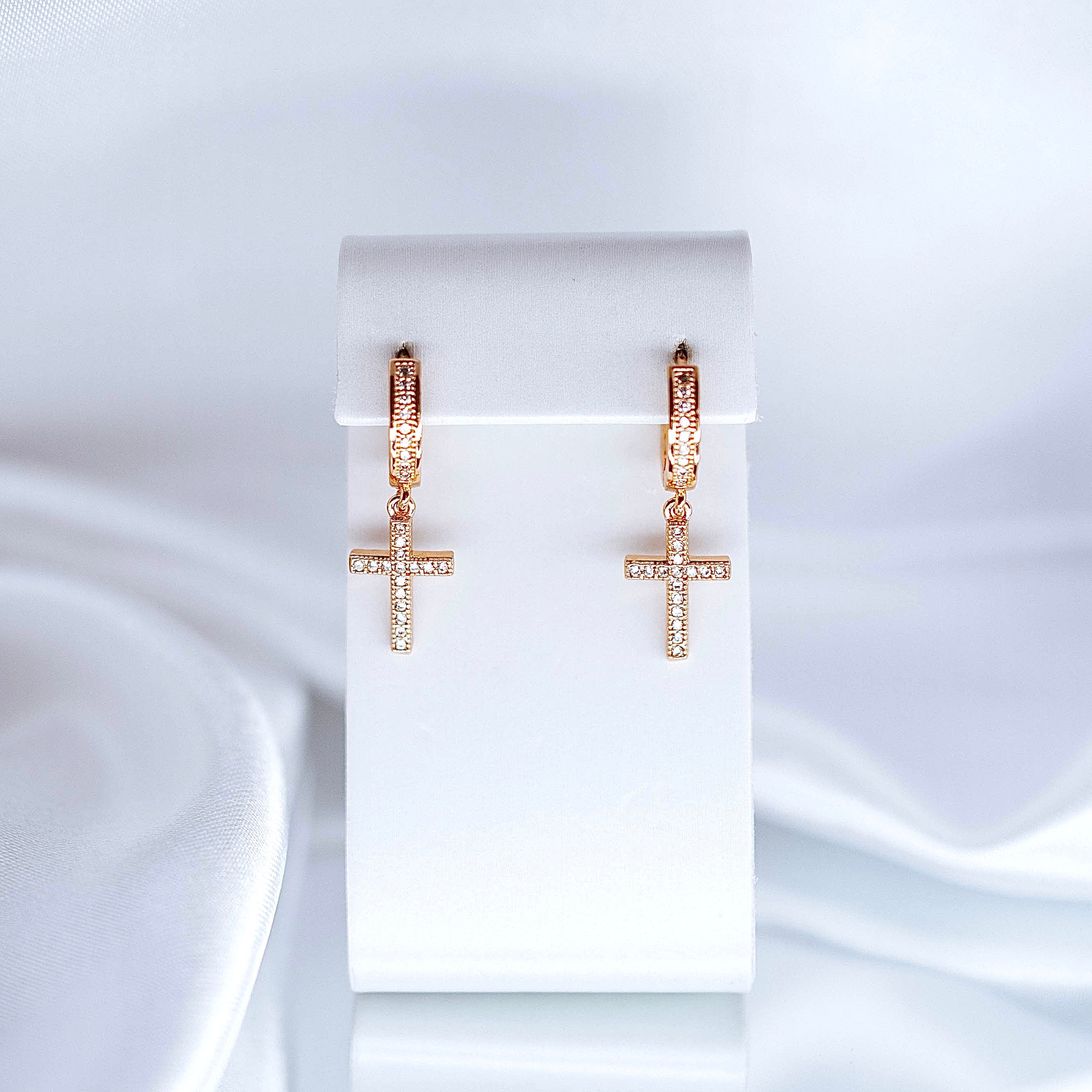 Auskari "Kristālu krustiņš"