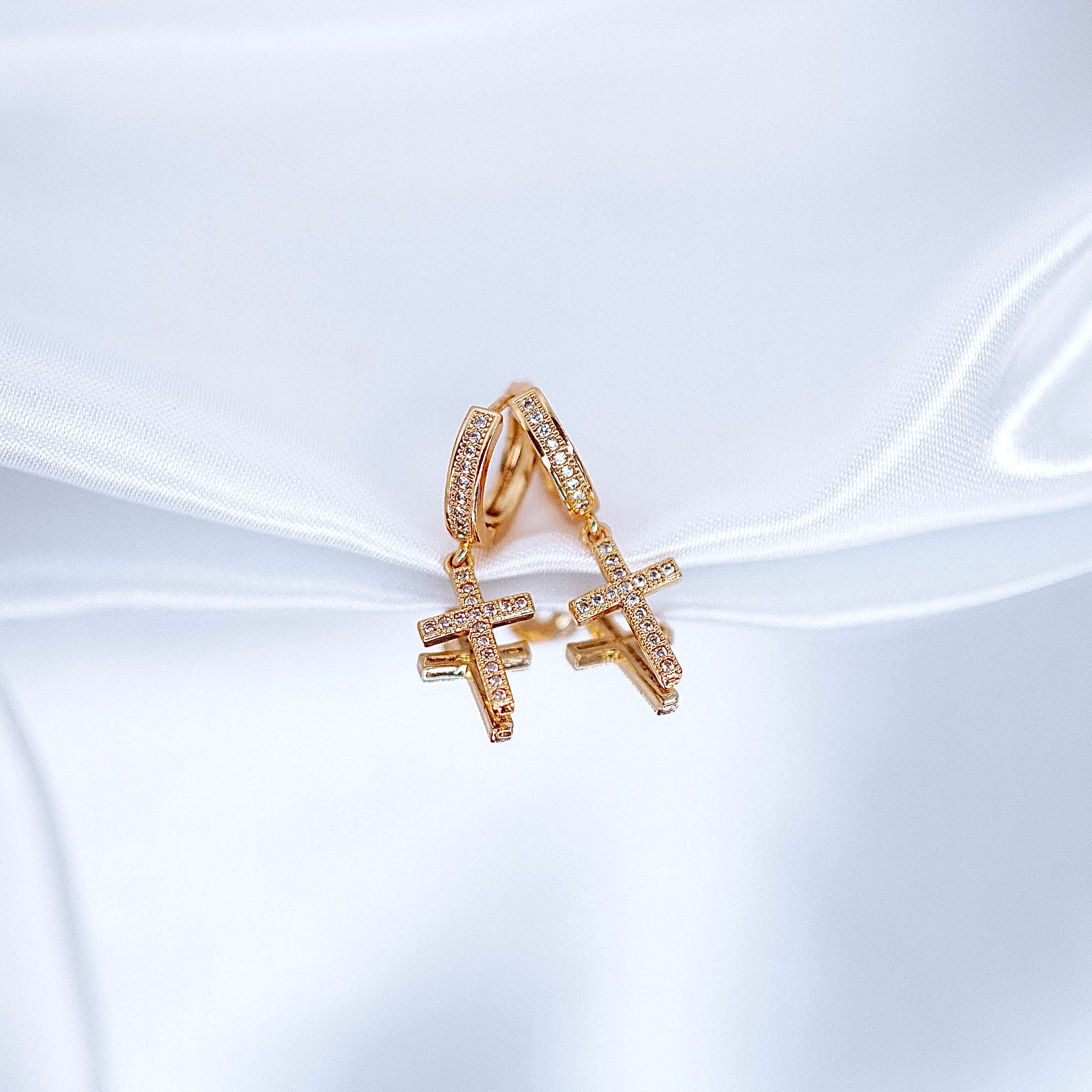 Auskari "Kristālu krustiņš"