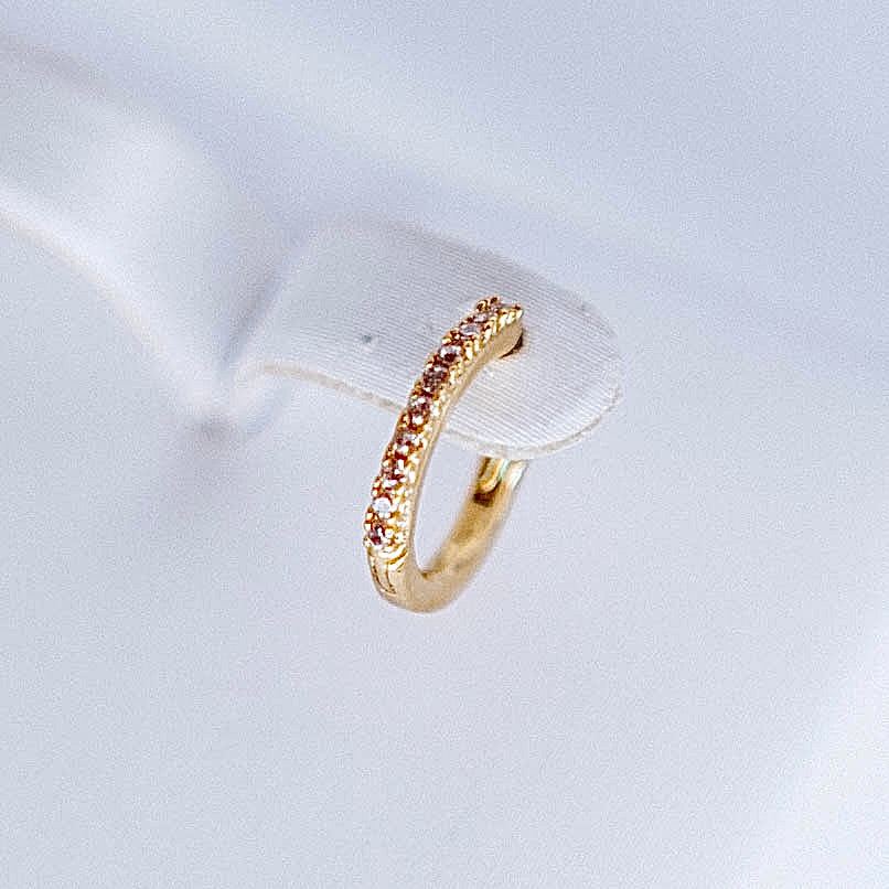 Pīrsings auskars "Viena kristālu rinda"