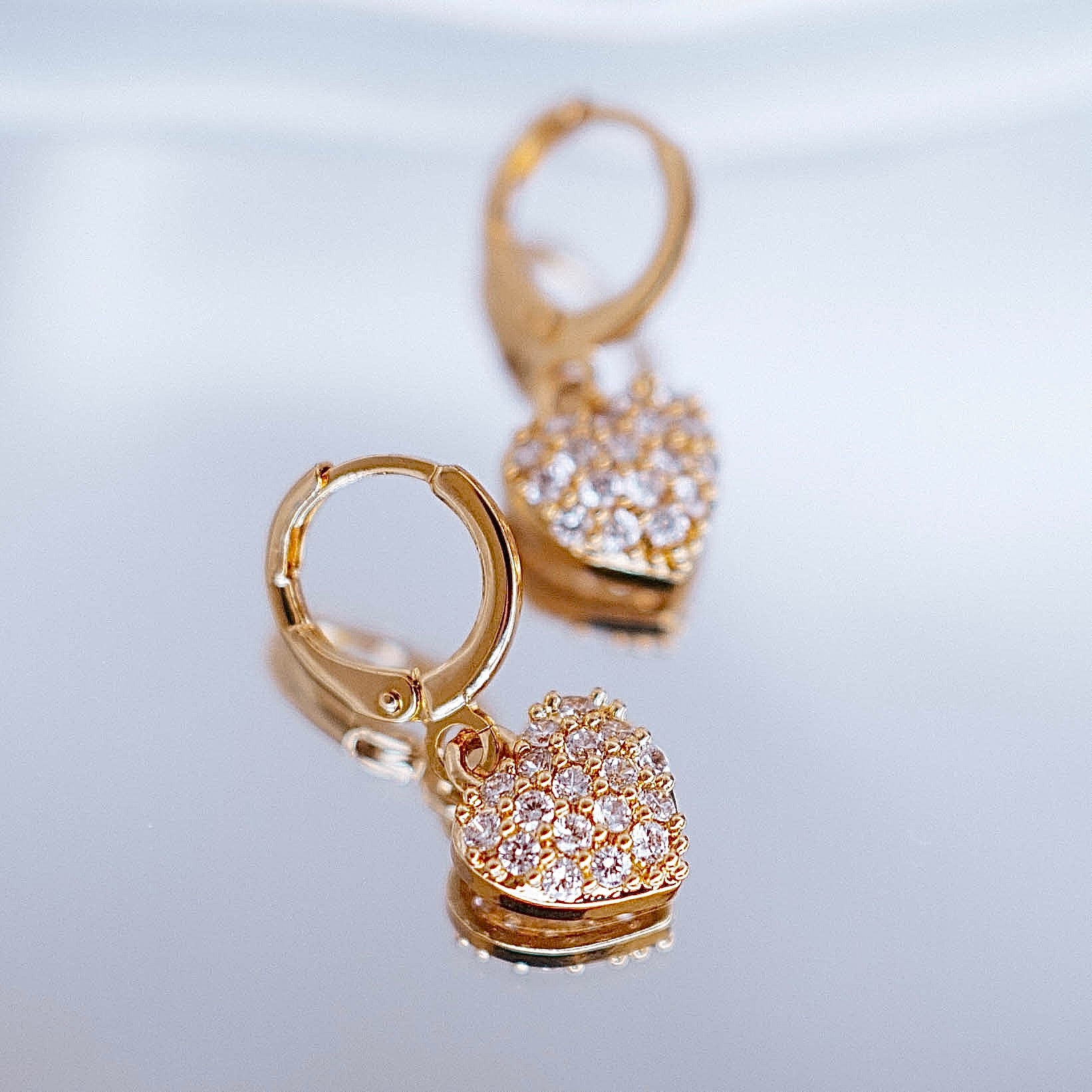 Auskari "Smalko kristālu sirds"