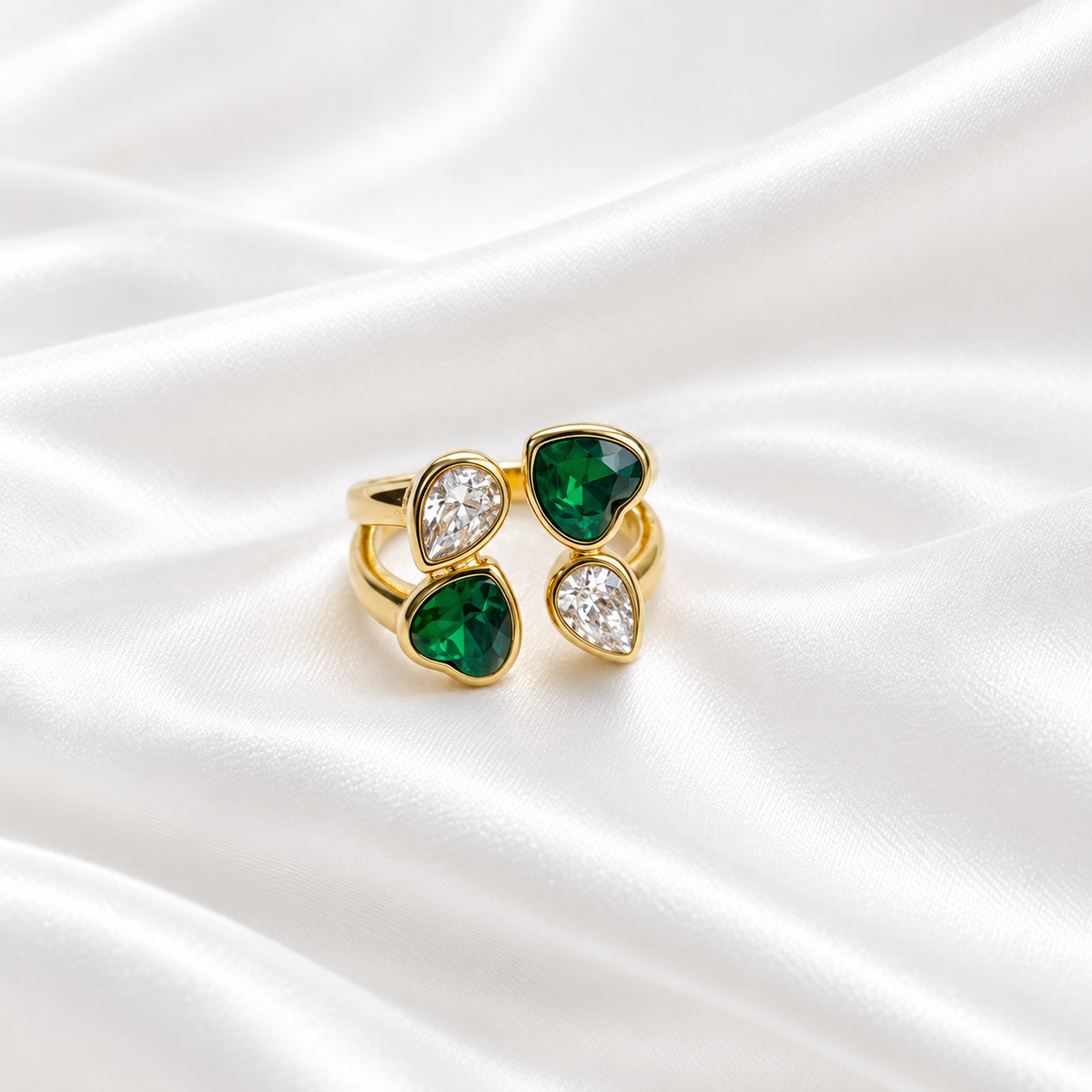 Gredzens The Empress Emerald & Diamond