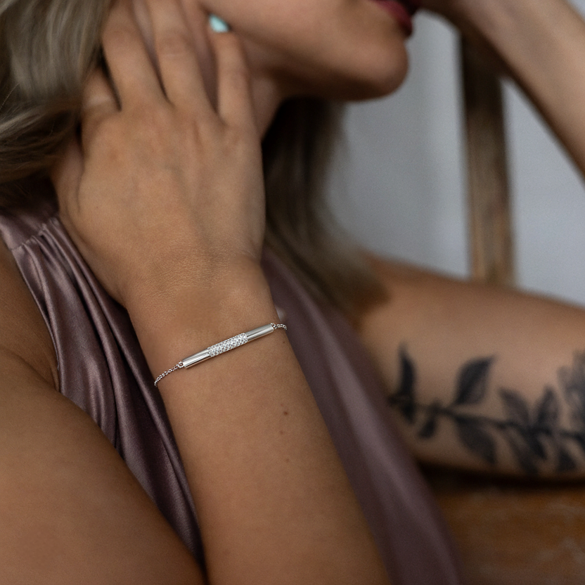 Rokassprādze "Atspīdums vienā līnijā"