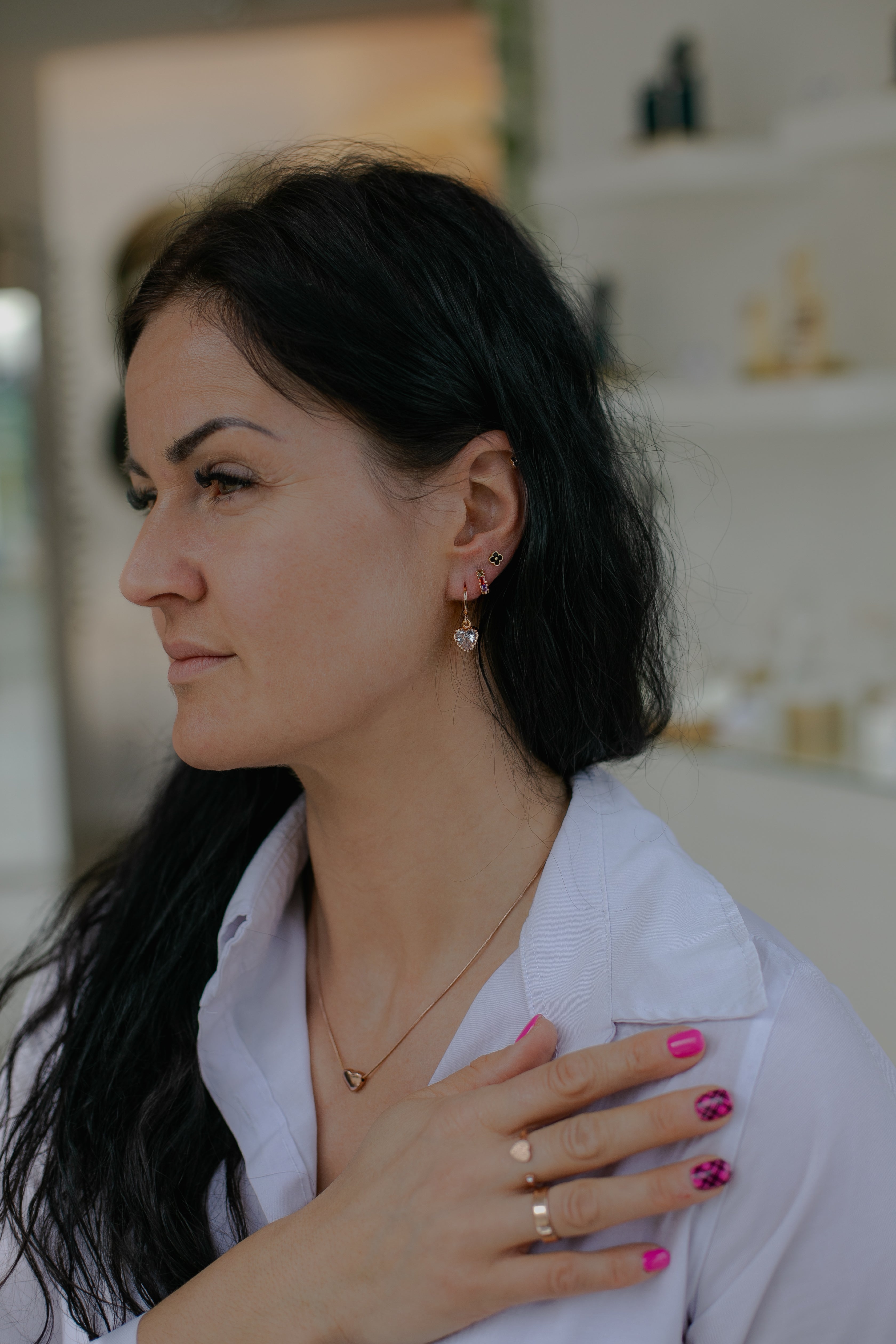 Auskari "Kristālu sirds"