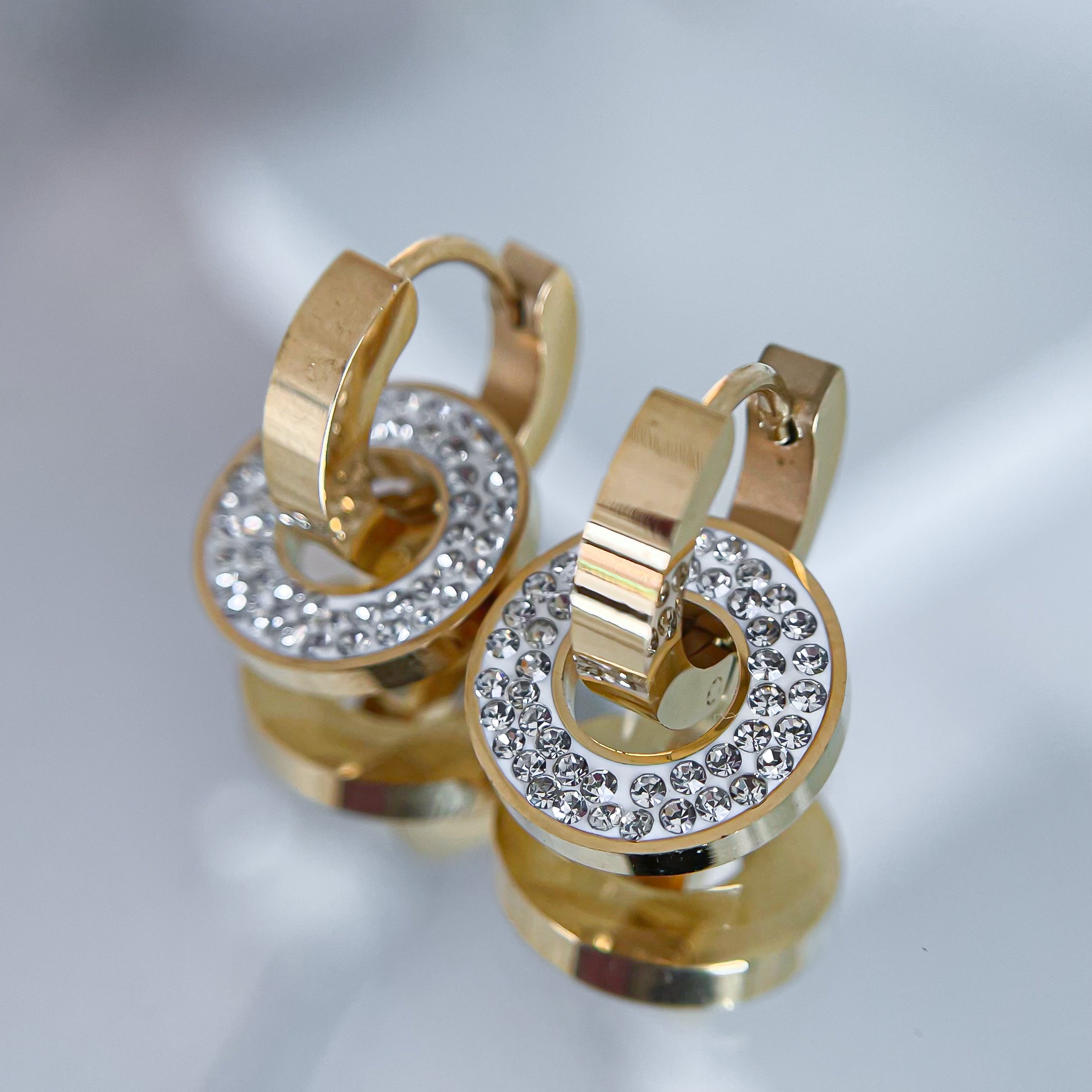 Earrings Two in One Bright Mistique
