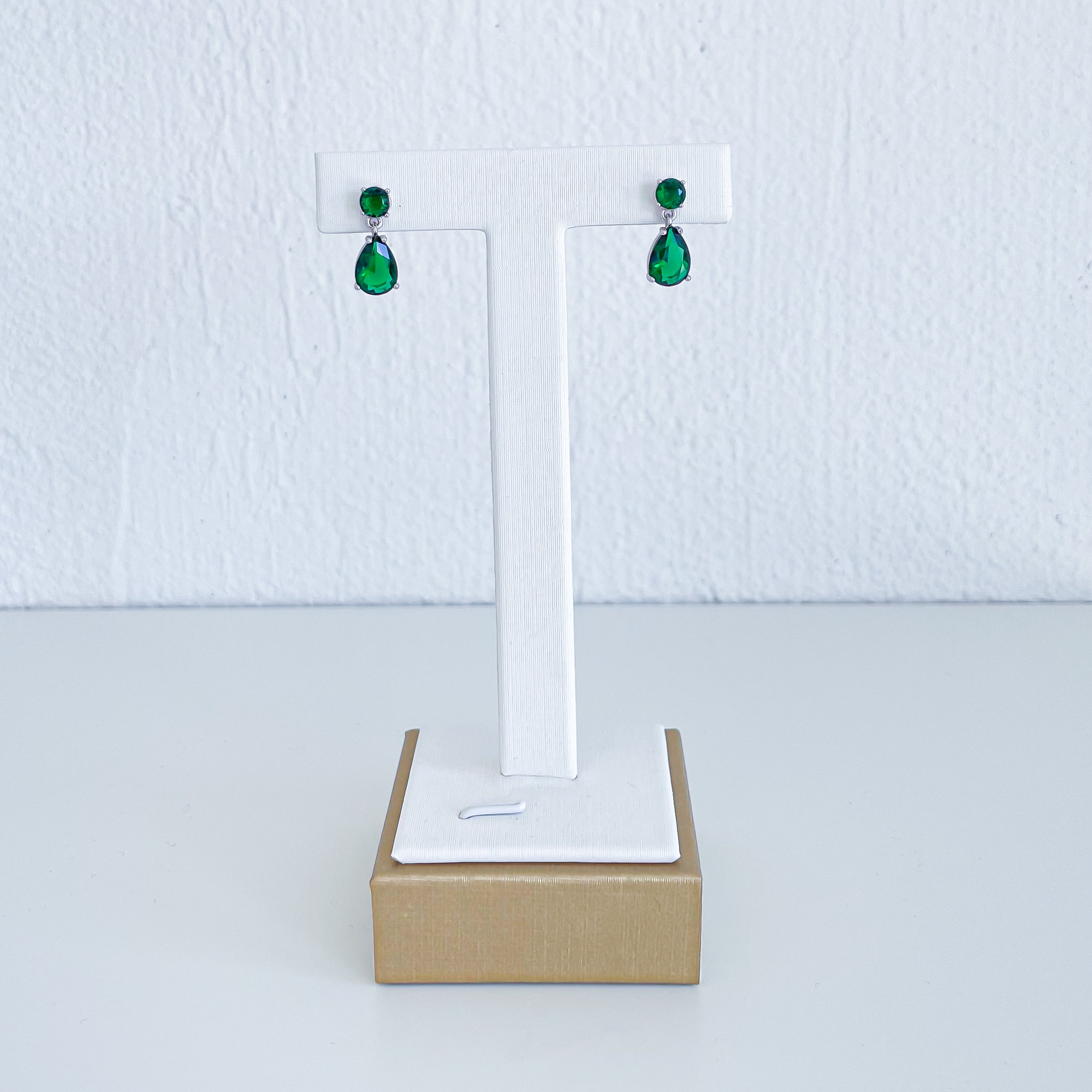 Auskari "Smaragdzaļā lāsīte"