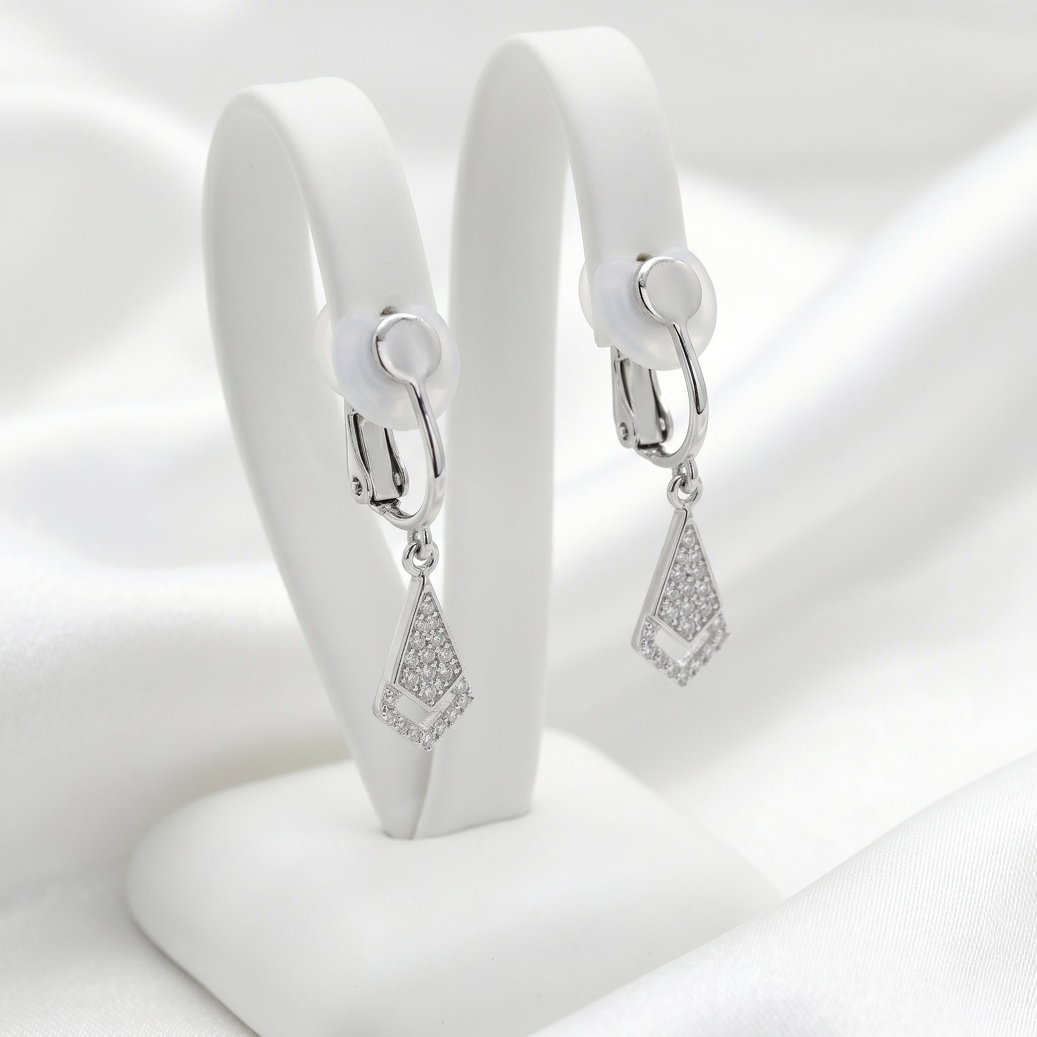 Auskaru klipši "Geometric Glow"