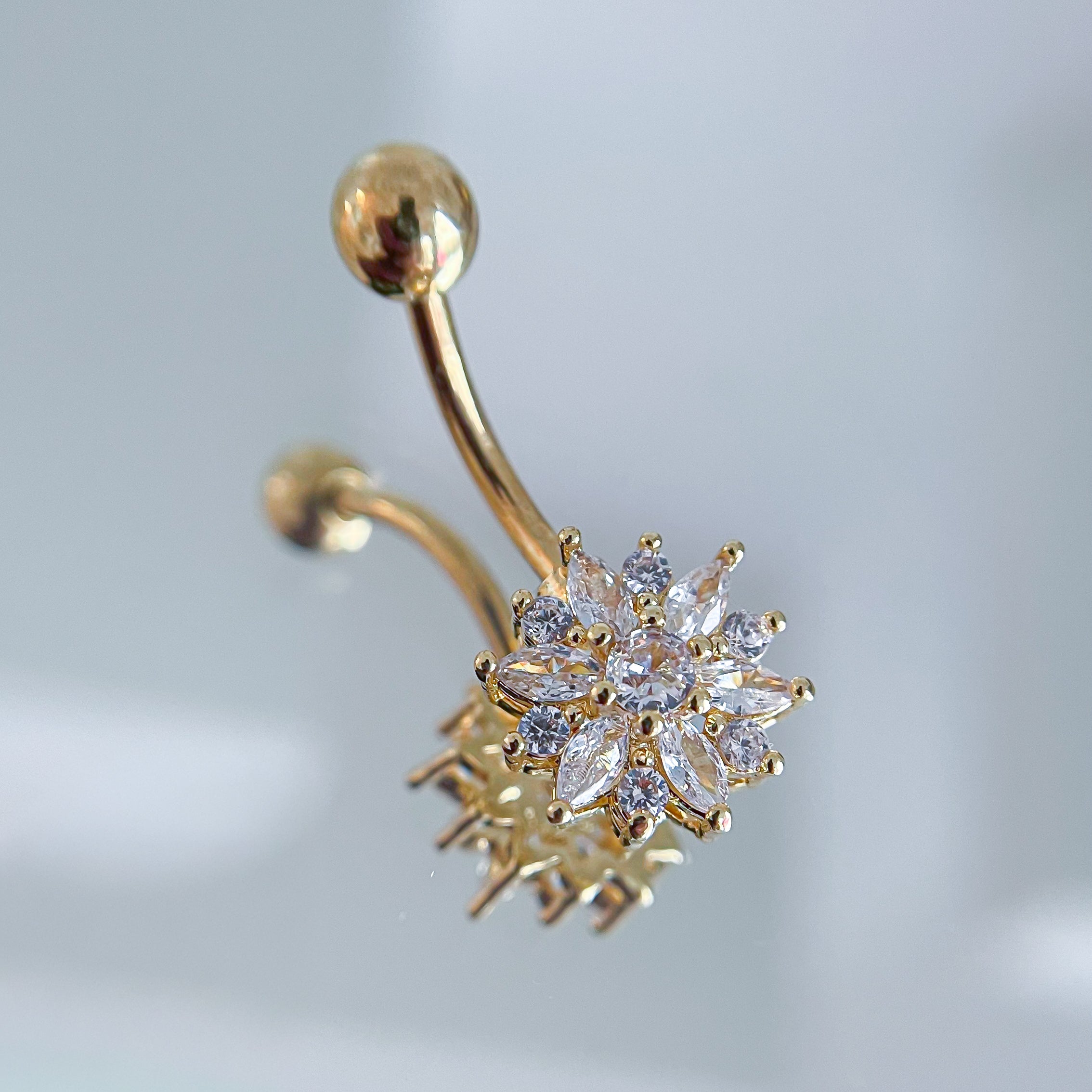 Nabas pīrsings "Zieds"