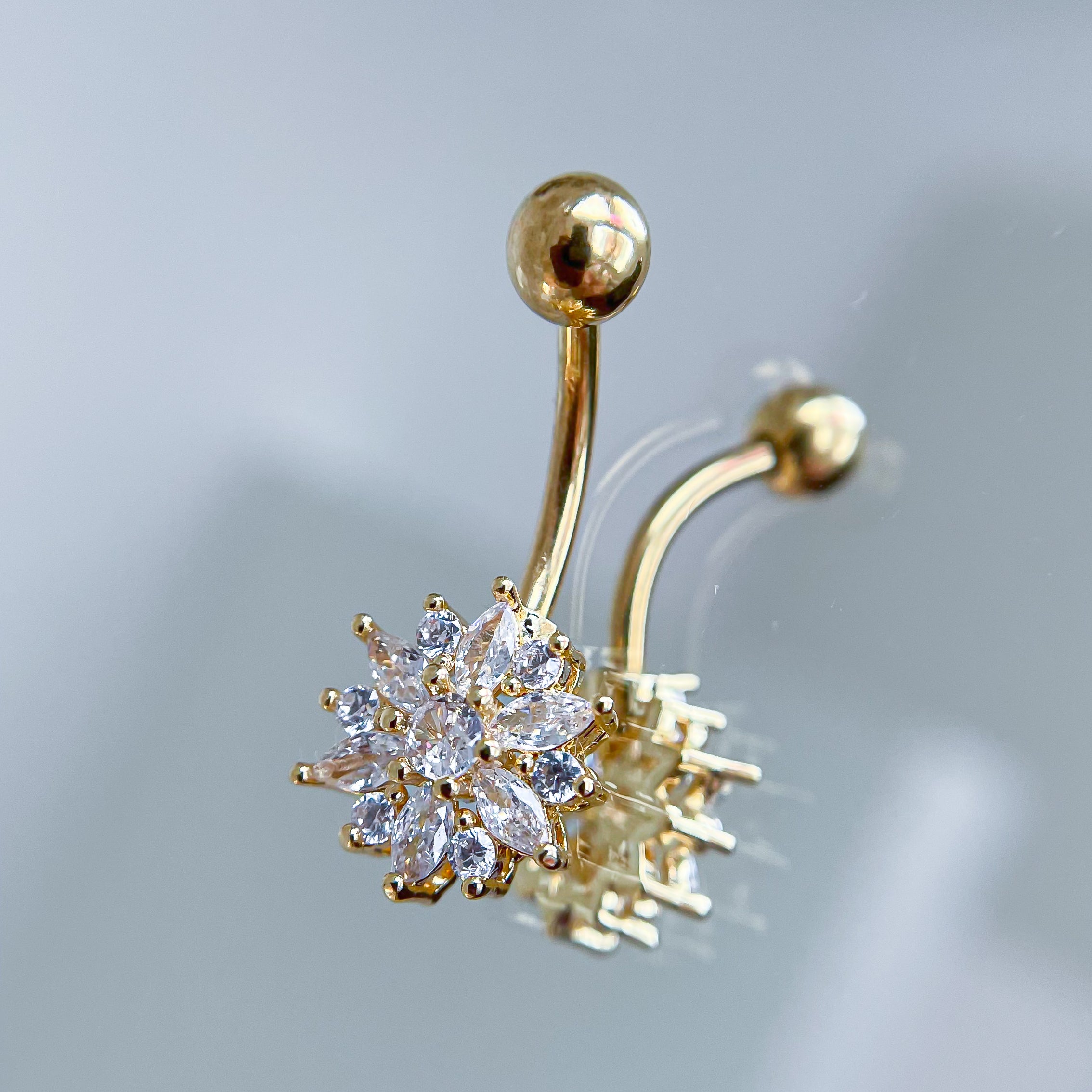 Nabas pīrsings "Zieds"