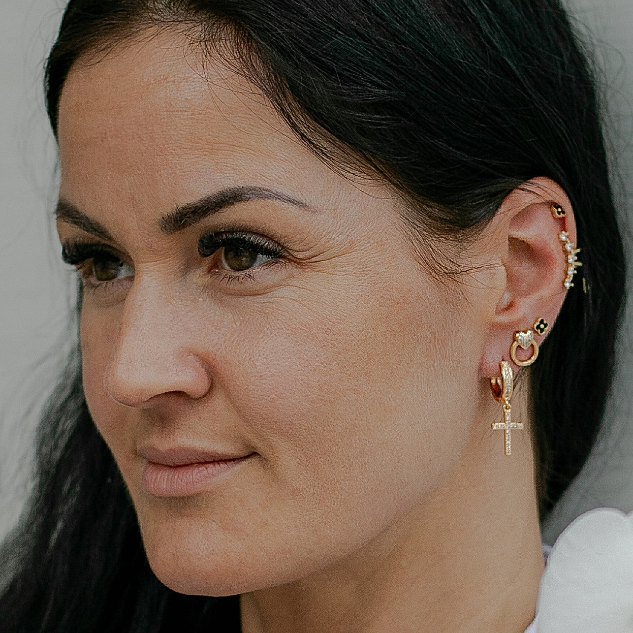 Auskari "Kristālu krustiņš"