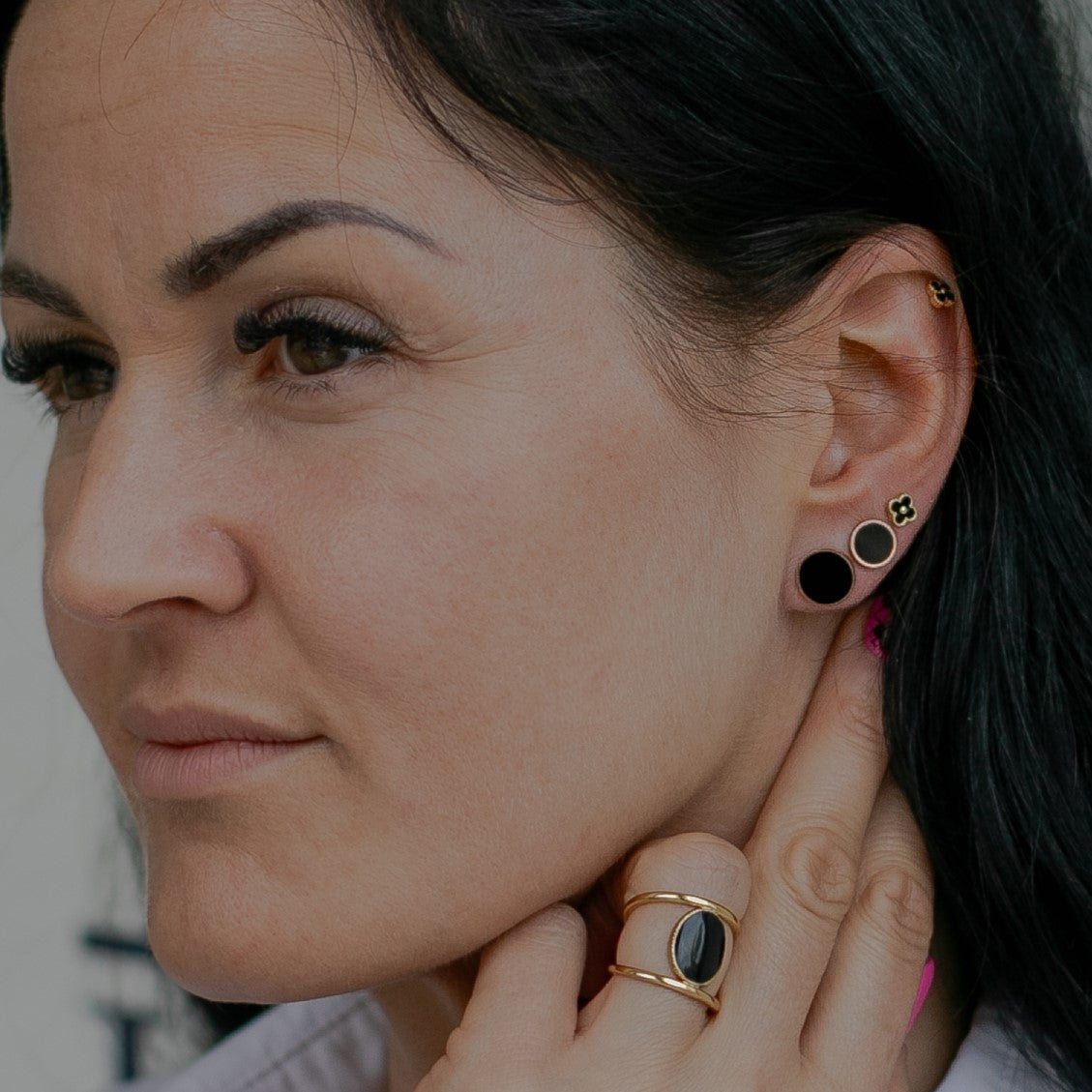 Auskari "Black round"