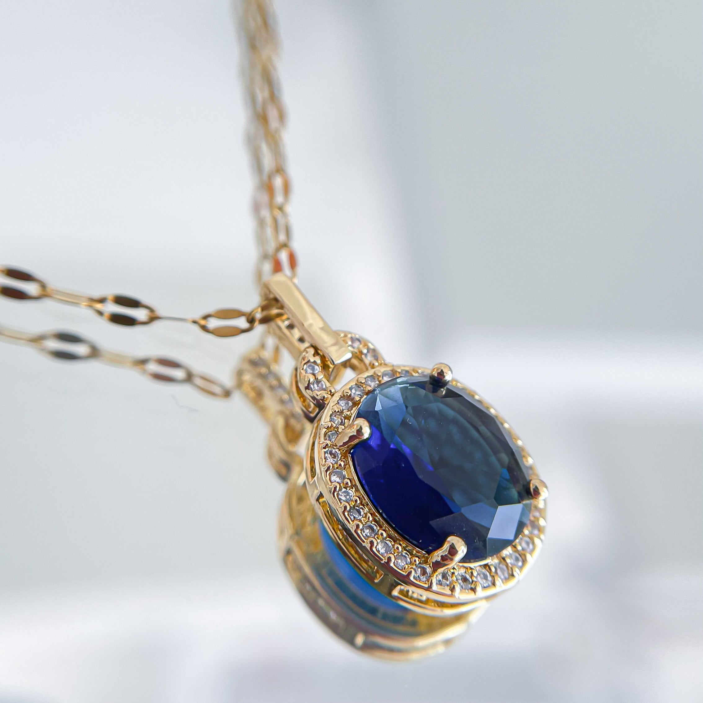 Necklace "Big color crystal"