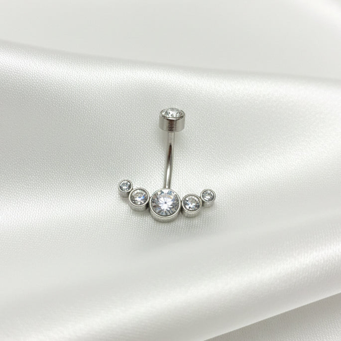 Nabas pīrsings "Kristāla ieloks"