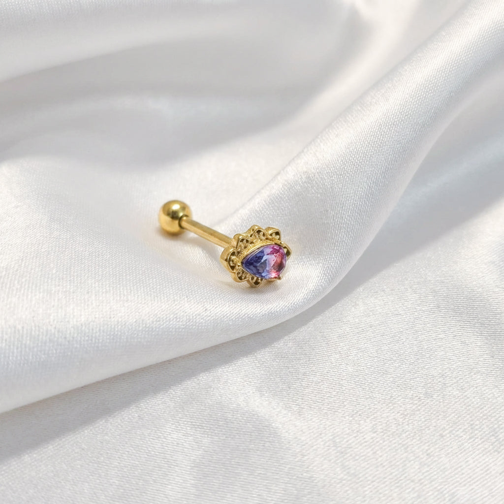 Pīrsings mēlei "Greznība"