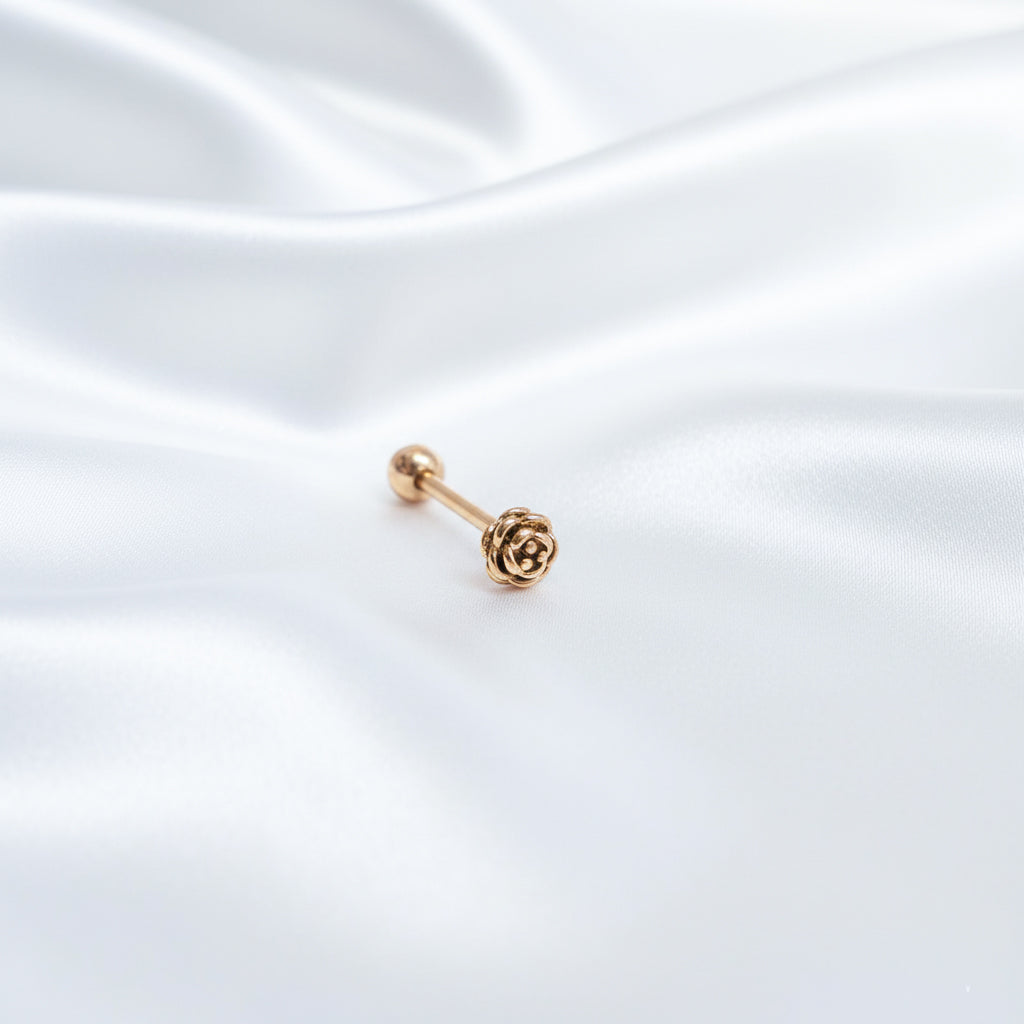 Pīrsings mēlei "Roze"