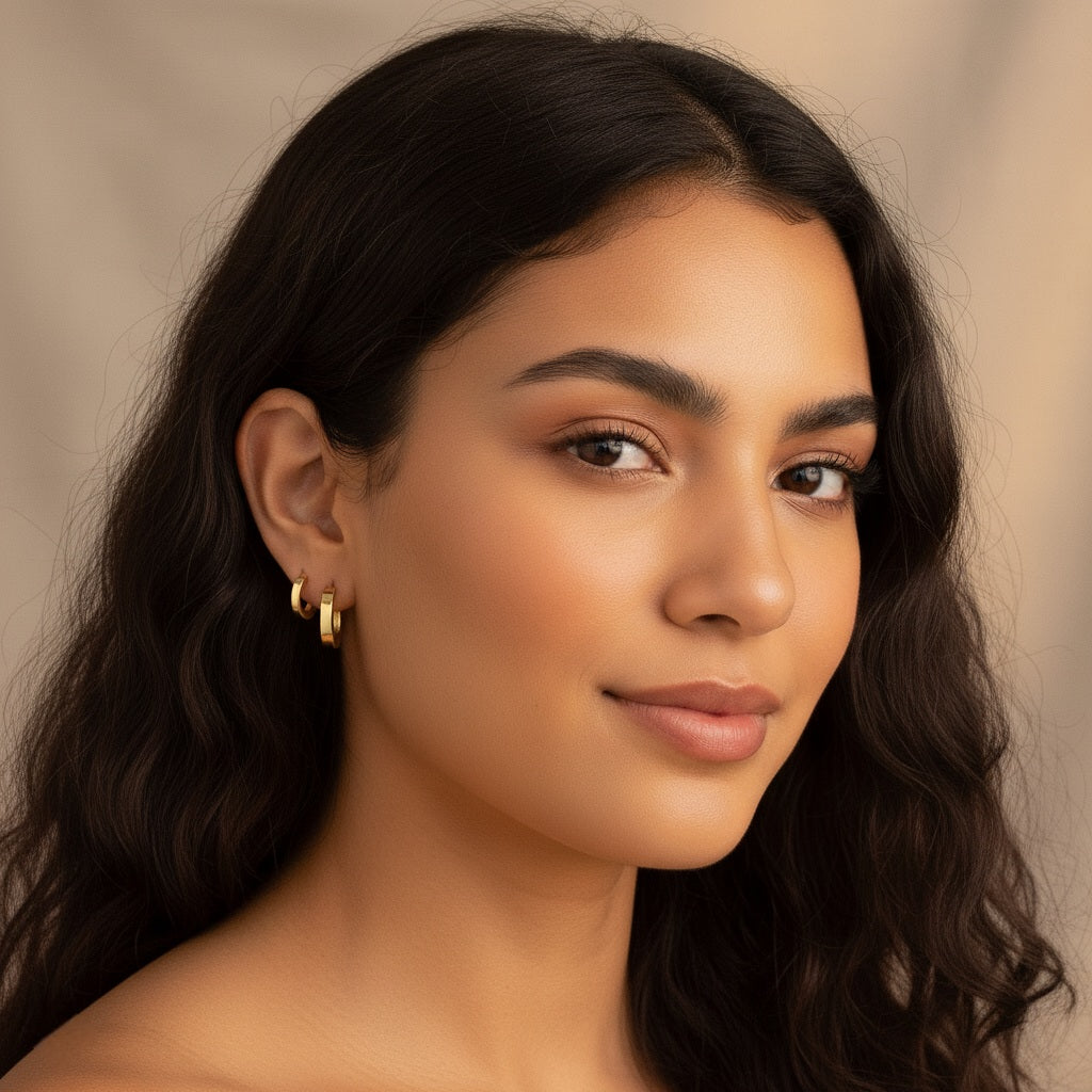 Auskari "Platie riņķīši"- dažādi izmēri