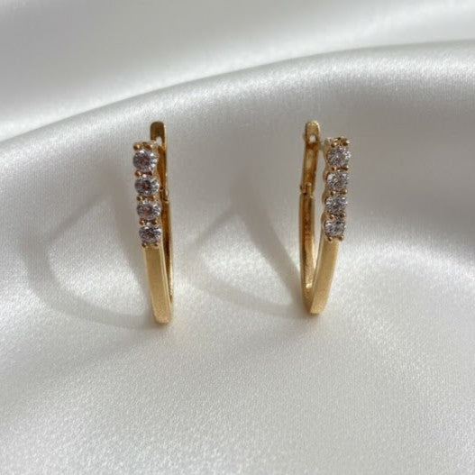 Earrings "Fracturing Line"