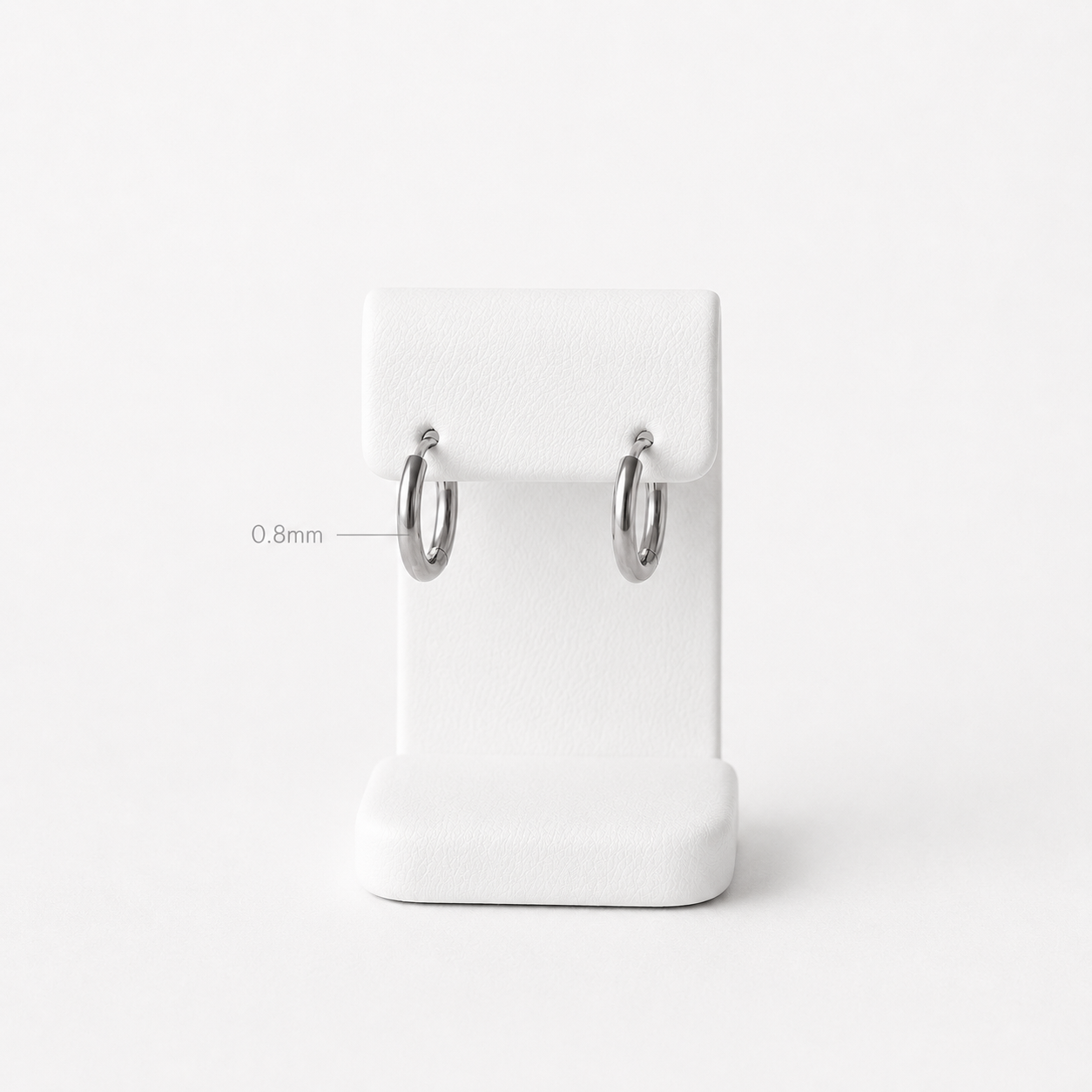 Auskaru Trio white Gold Hoop