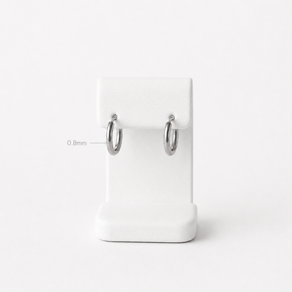Auskaru Trio white Gold Hoop