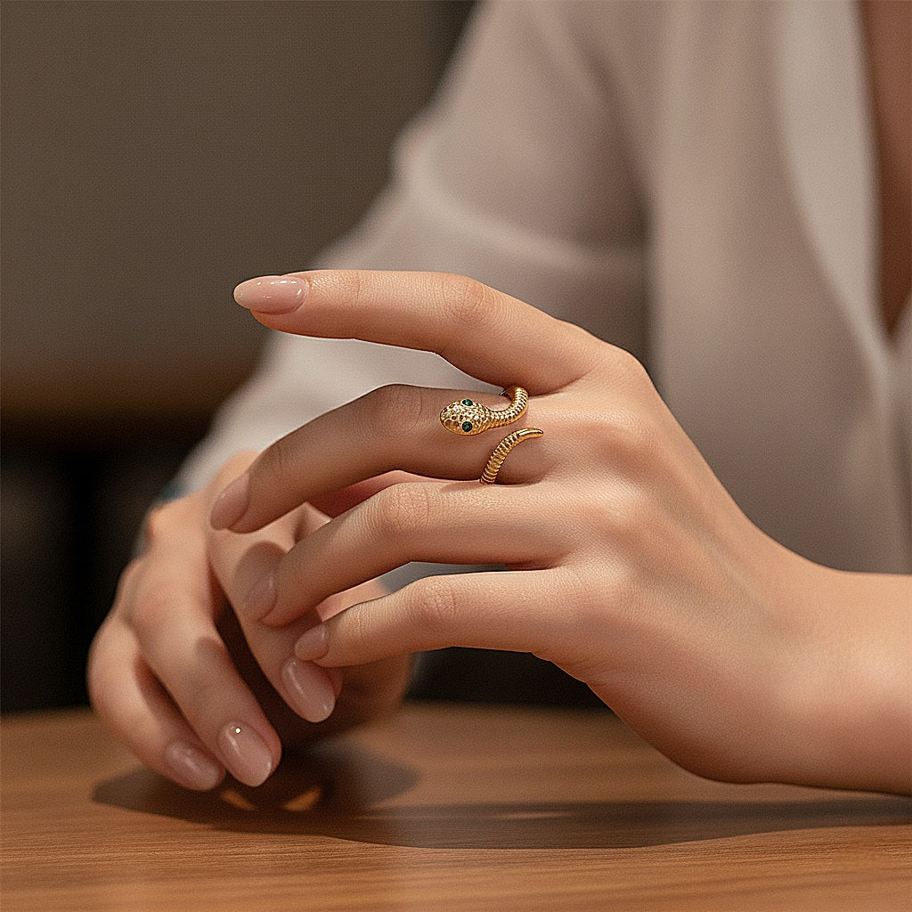 Gredzens &quot;Girls little best friend čūska&quot;