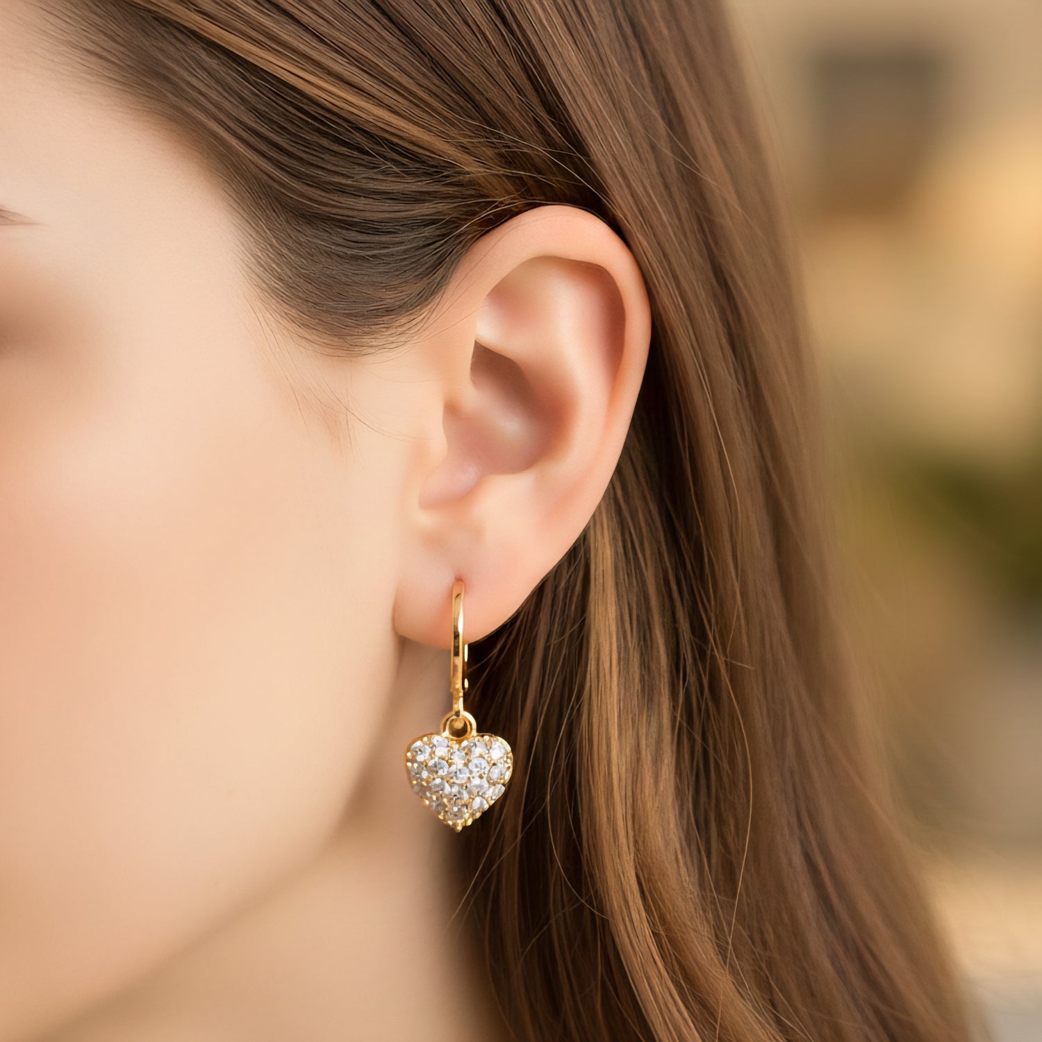 Auskari "Smalko kristālu sirds"