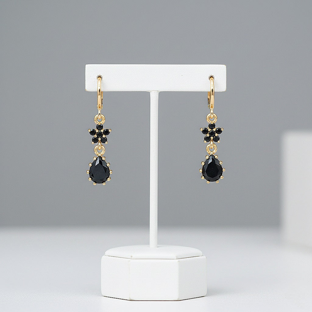 Auskari "Melnais zieds"