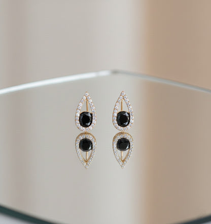 Auskari "Nagliņa melnā lāsīte"