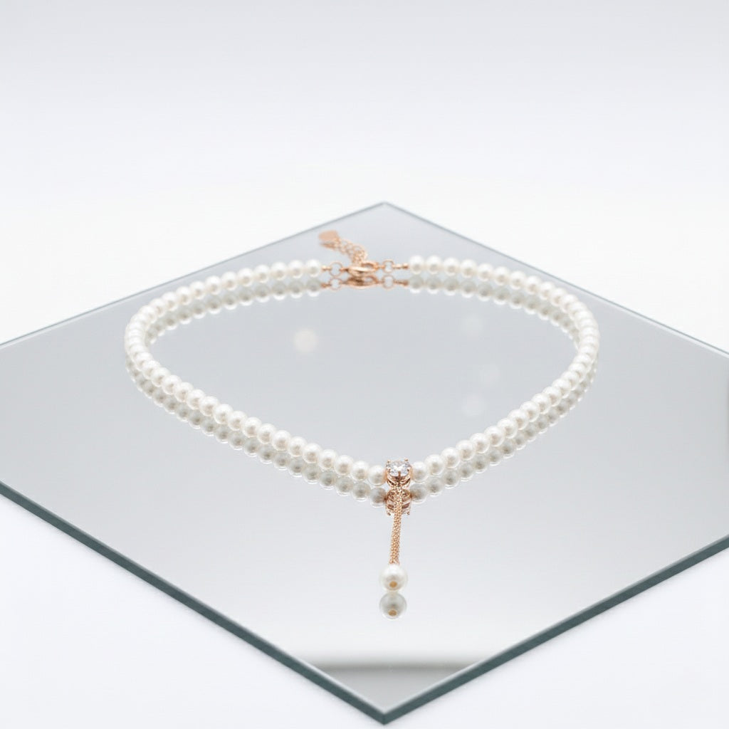 Kaklarota Pērles ar kristālu