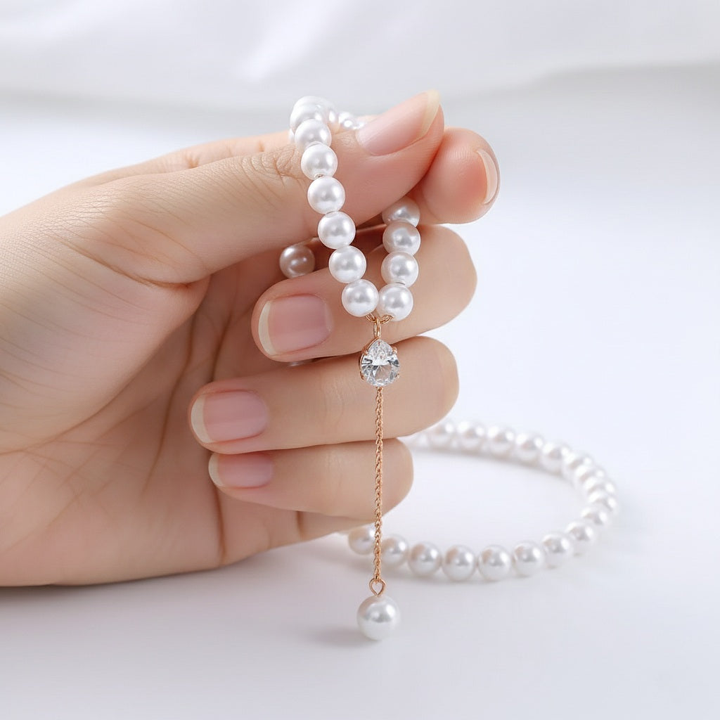 Kaklarota Pērles ar kristālu