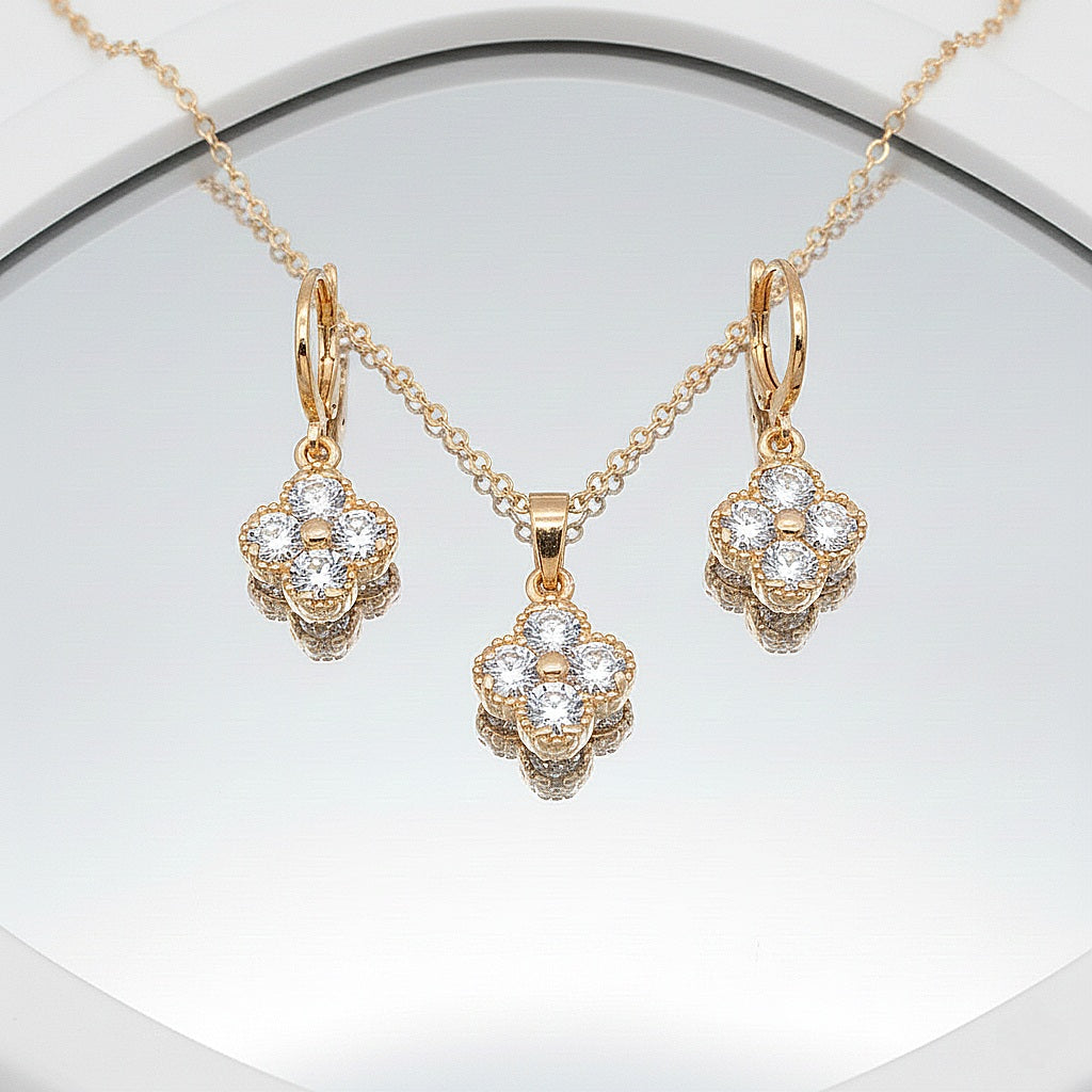 Rotu komplekts "Crystal clover četrlapiņa"